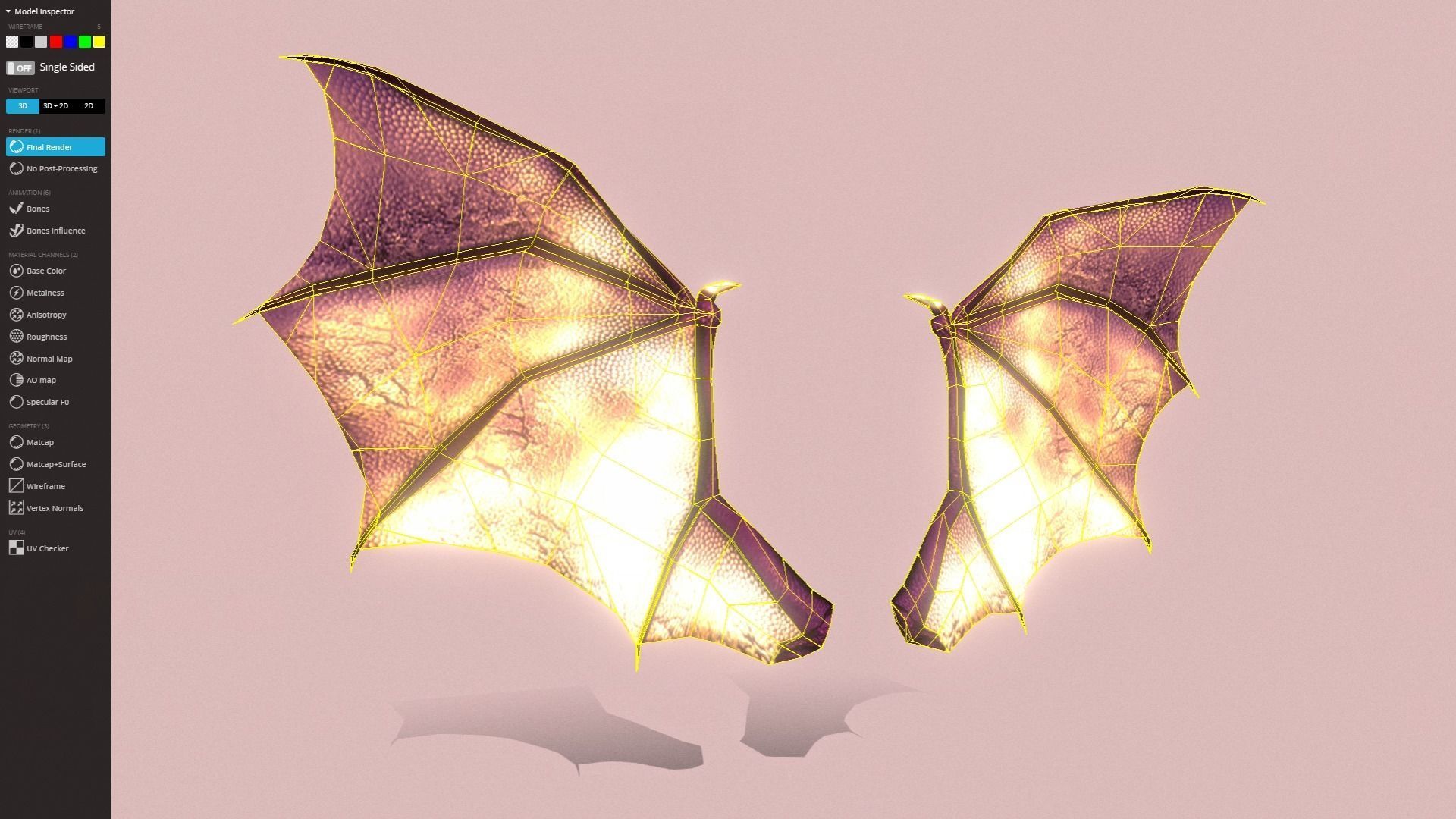 Animated Low Poly Angel Knight - To Unity Low-poly 3D model_22