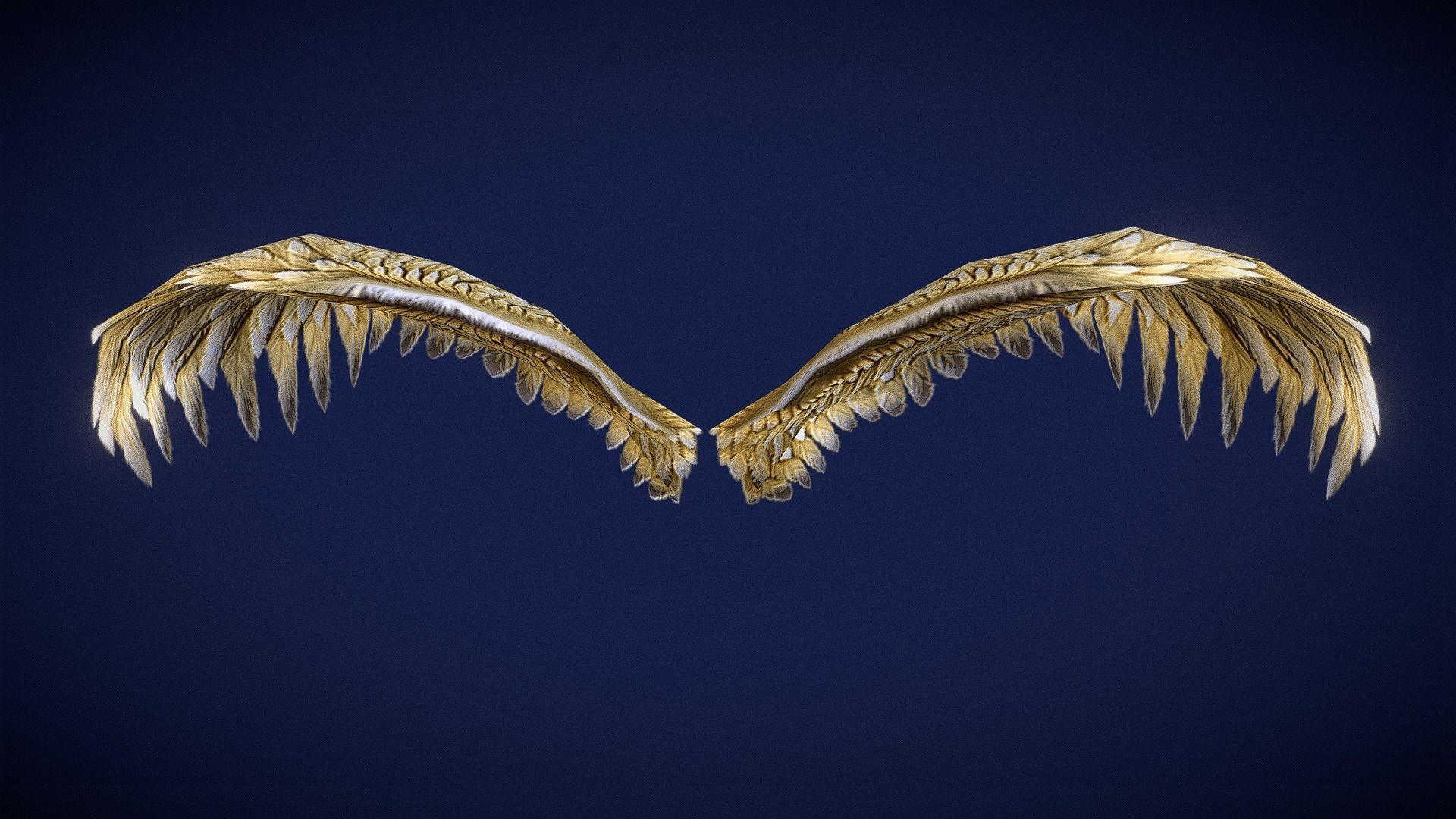 Animated Low Poly Angel Knight - To Unity Low-poly 3D model_29