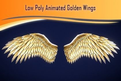 Animated Low Poly Angel Knight - To Unity Low-poly 3D model_27
