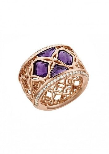 YD313 amethyst and diamond ring 3D print model