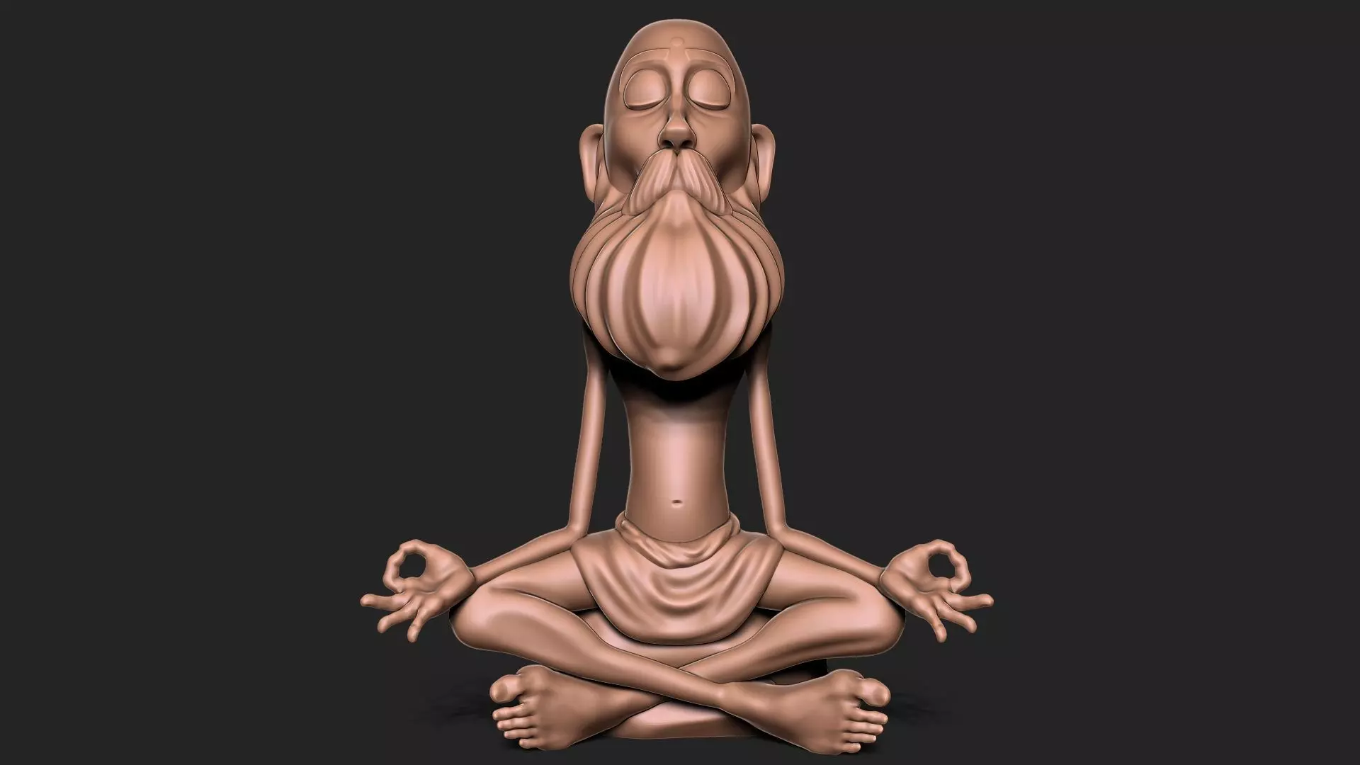 Old Man with base 3D print model