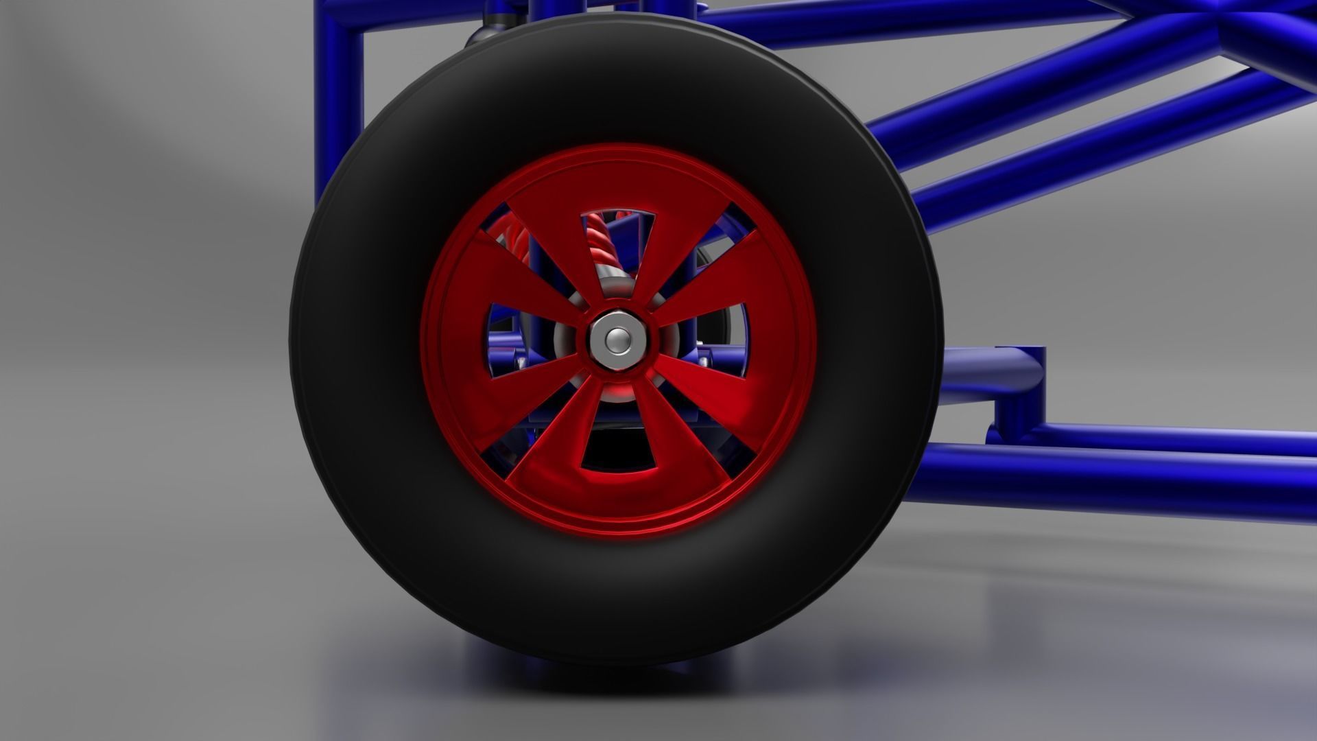 quad bake cart 3D model_4