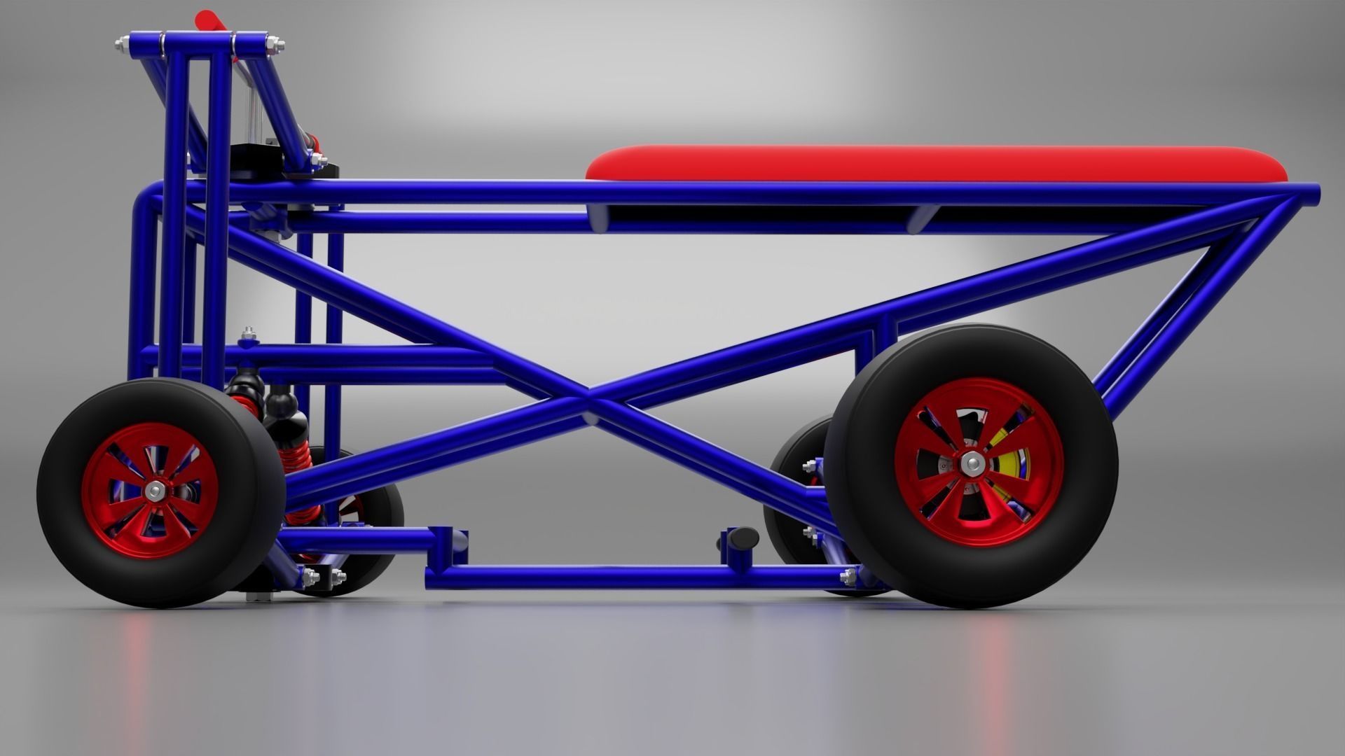 quad bake cart 3D model_9