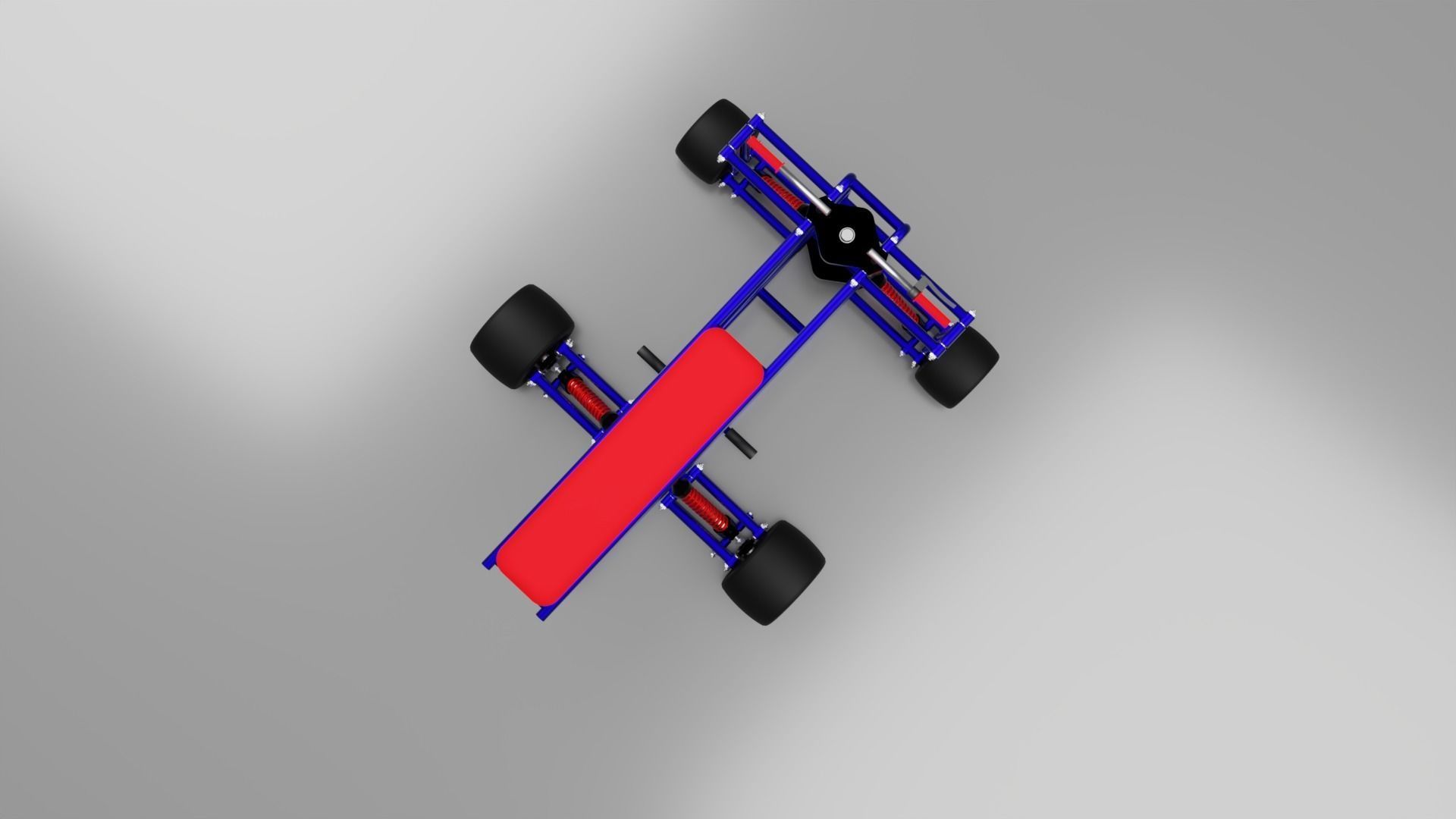 quad bake cart 3D model_8