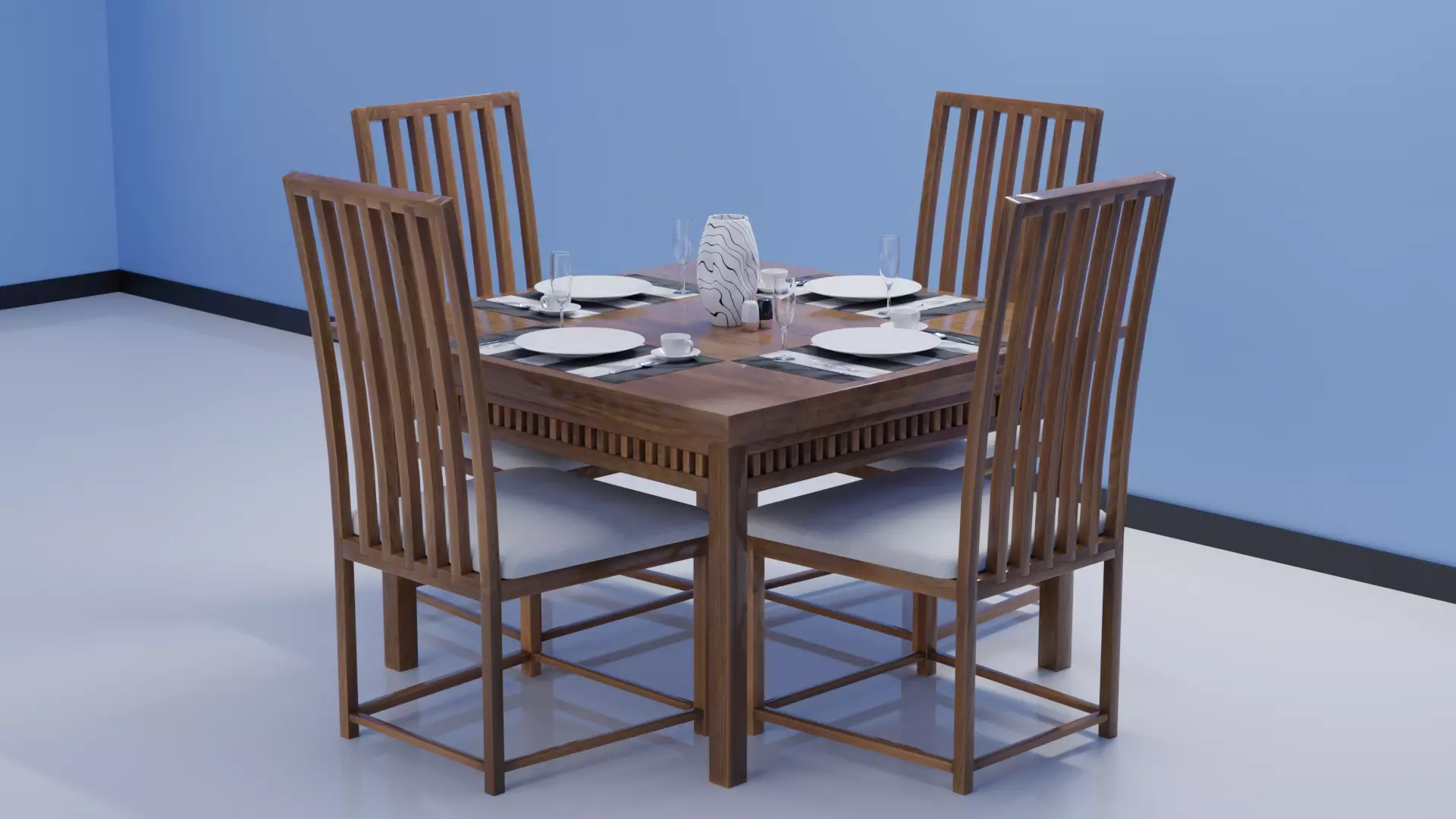 Dining Table 03 Low-poly 3D model