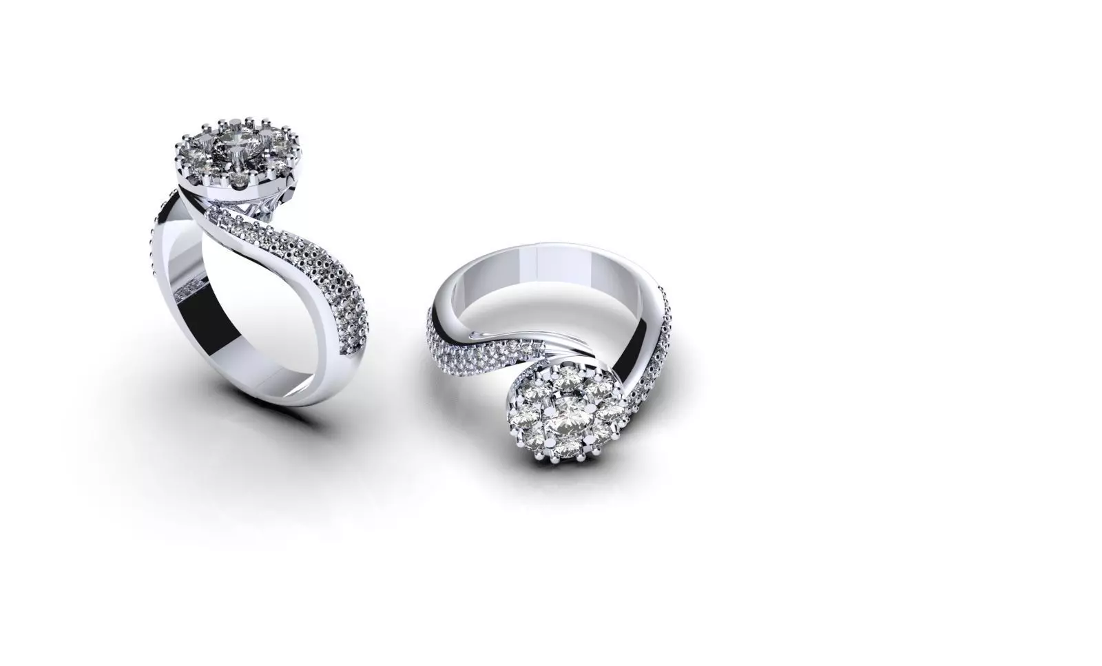 Jewelry Italian ring 3D print model