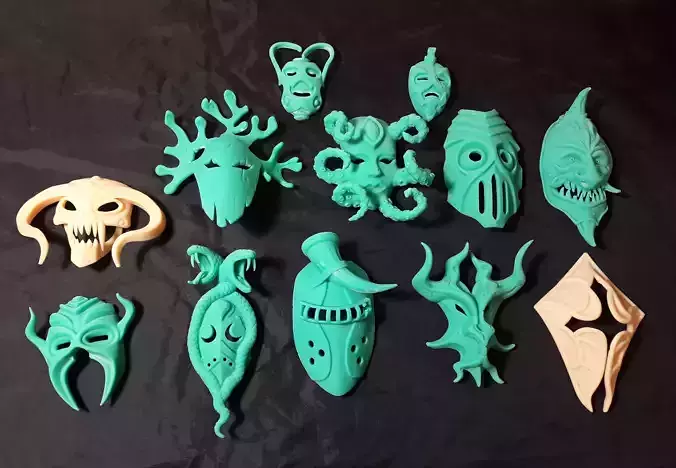 Masks collection 3d print  