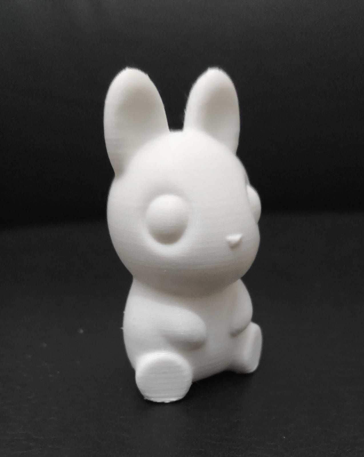Cute Sitting Bunny 3D print model_9