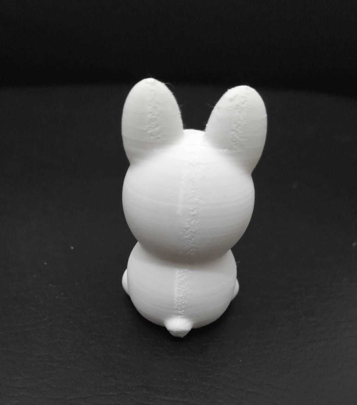 Cute Sitting Bunny 3D print model_7