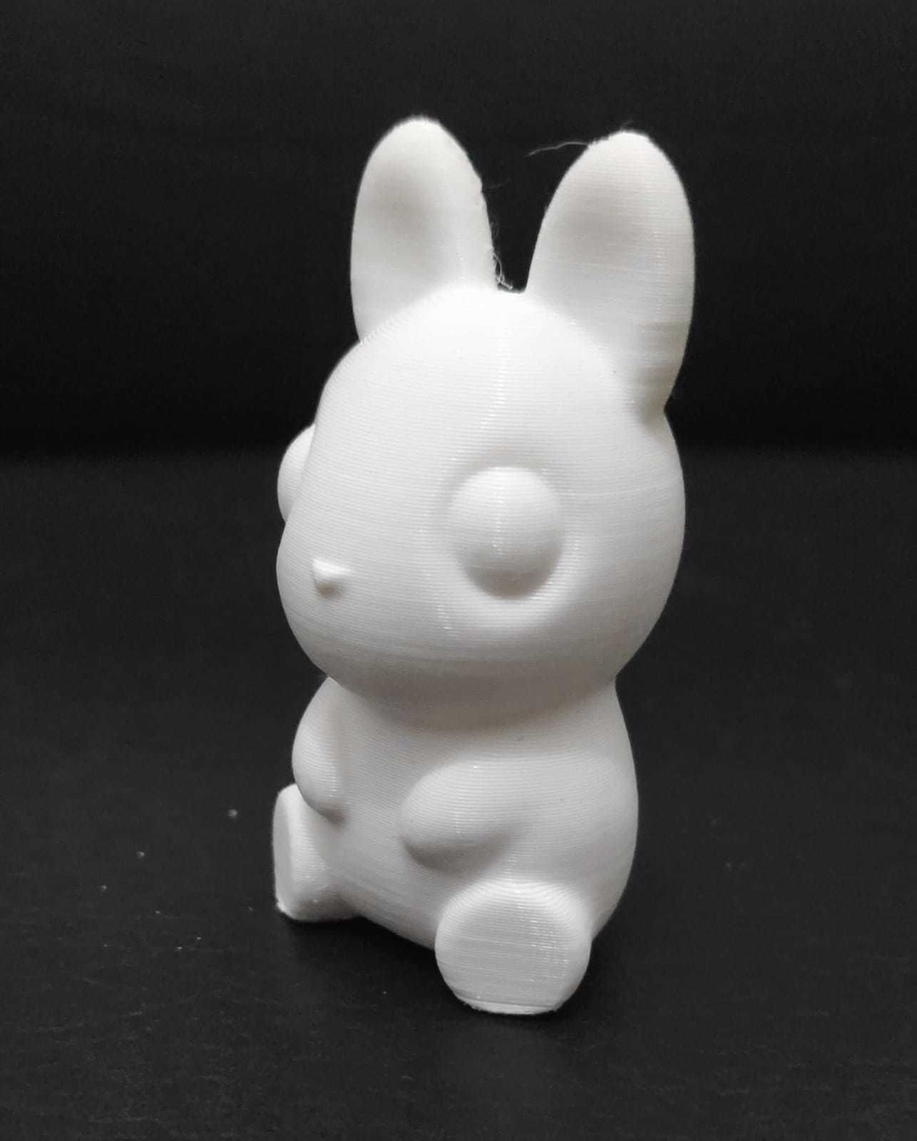 Cute Sitting Bunny 3D print model_5