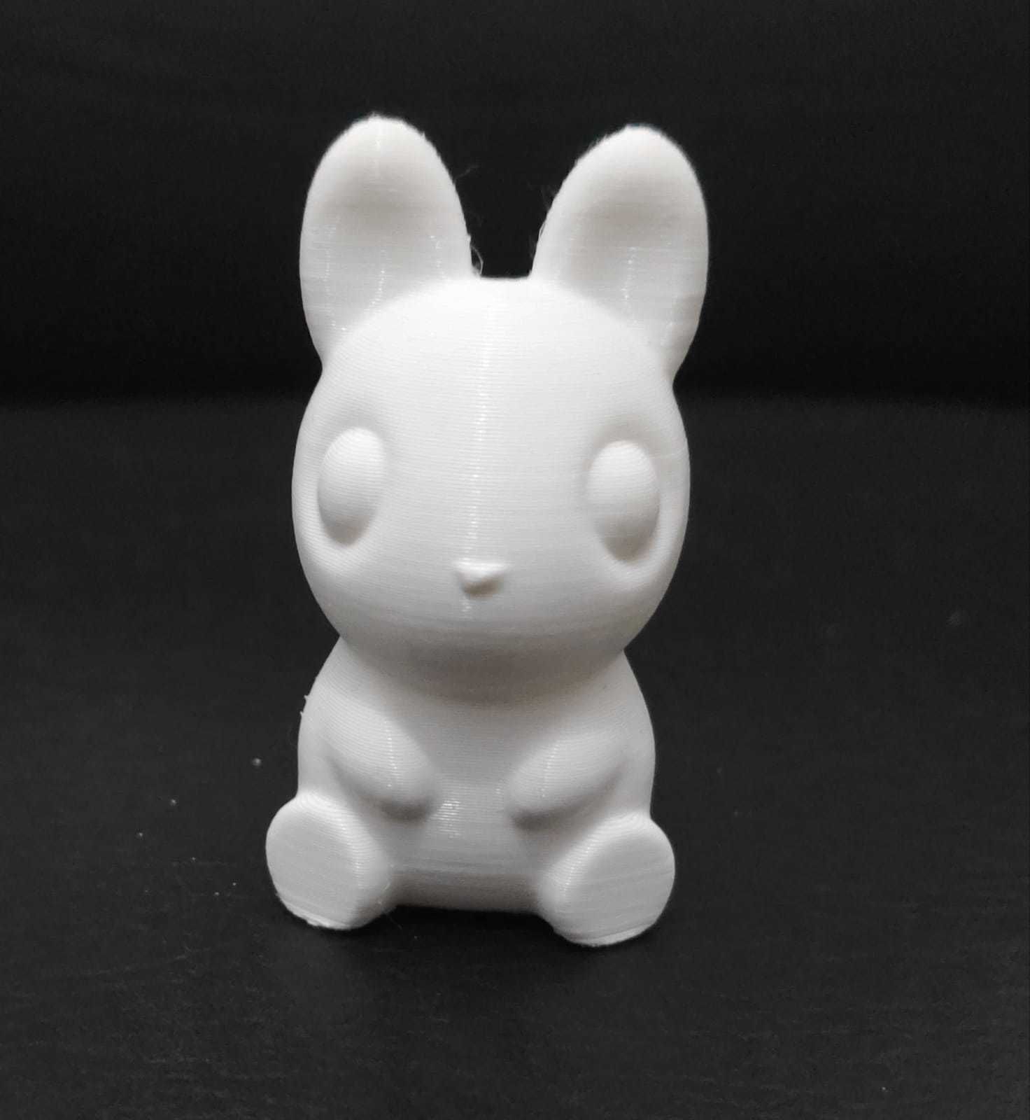 Cute Sitting Bunny 3D print model_4