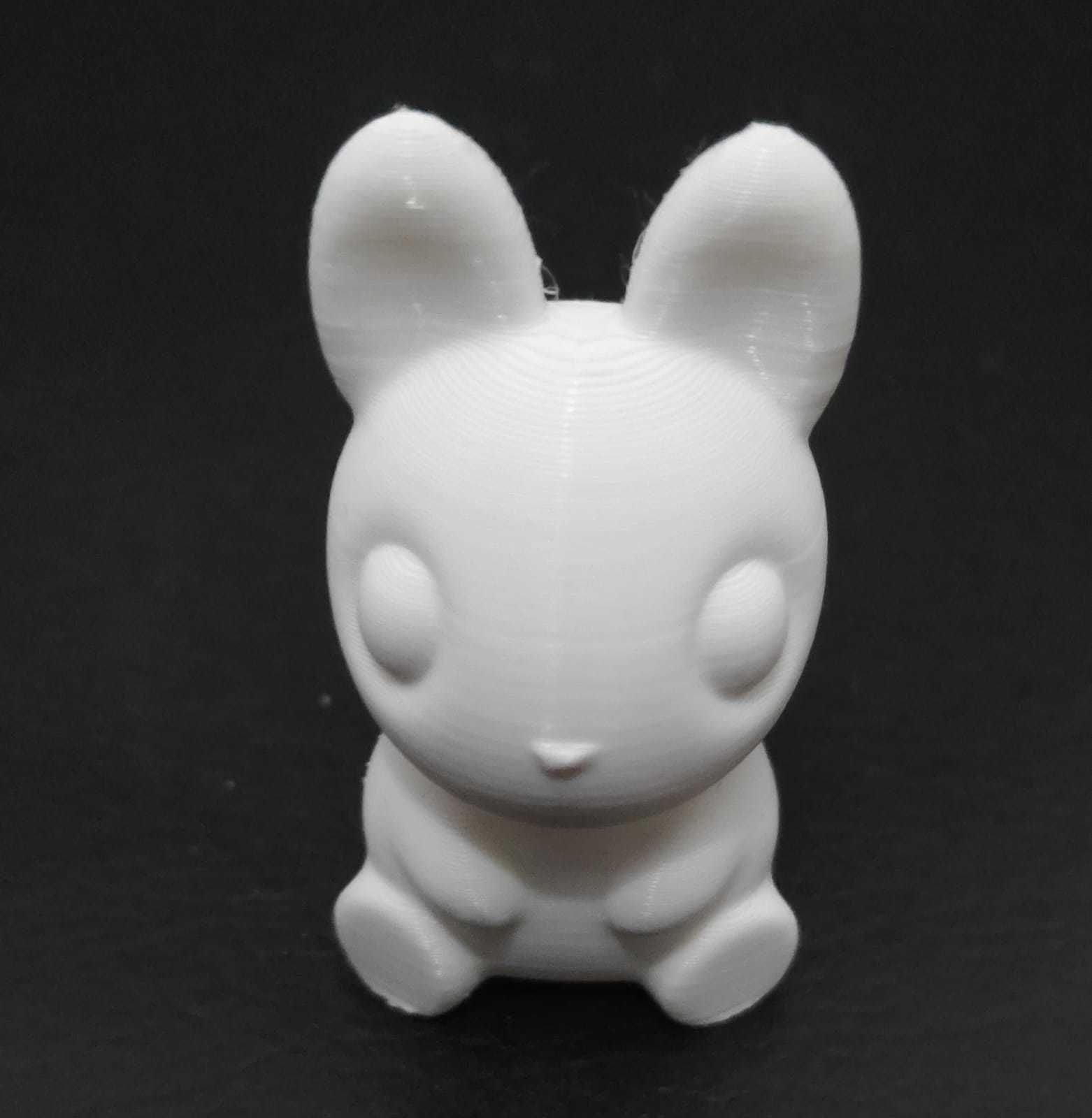 Cute Sitting Bunny 3D print model_11