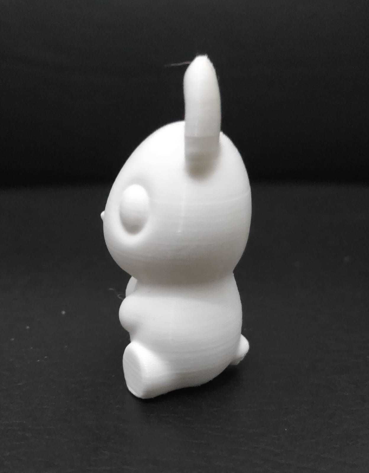 Cute Sitting Bunny 3D print model_6