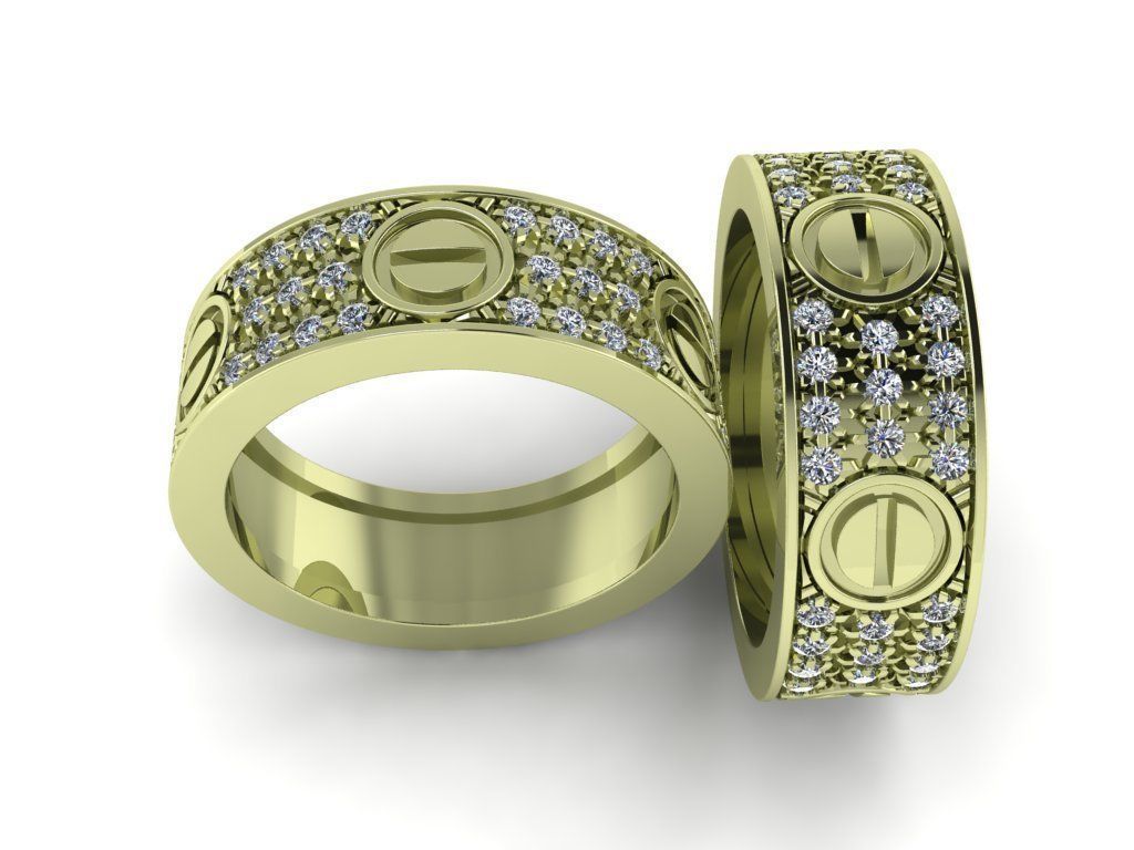 Rings 3D print model_2