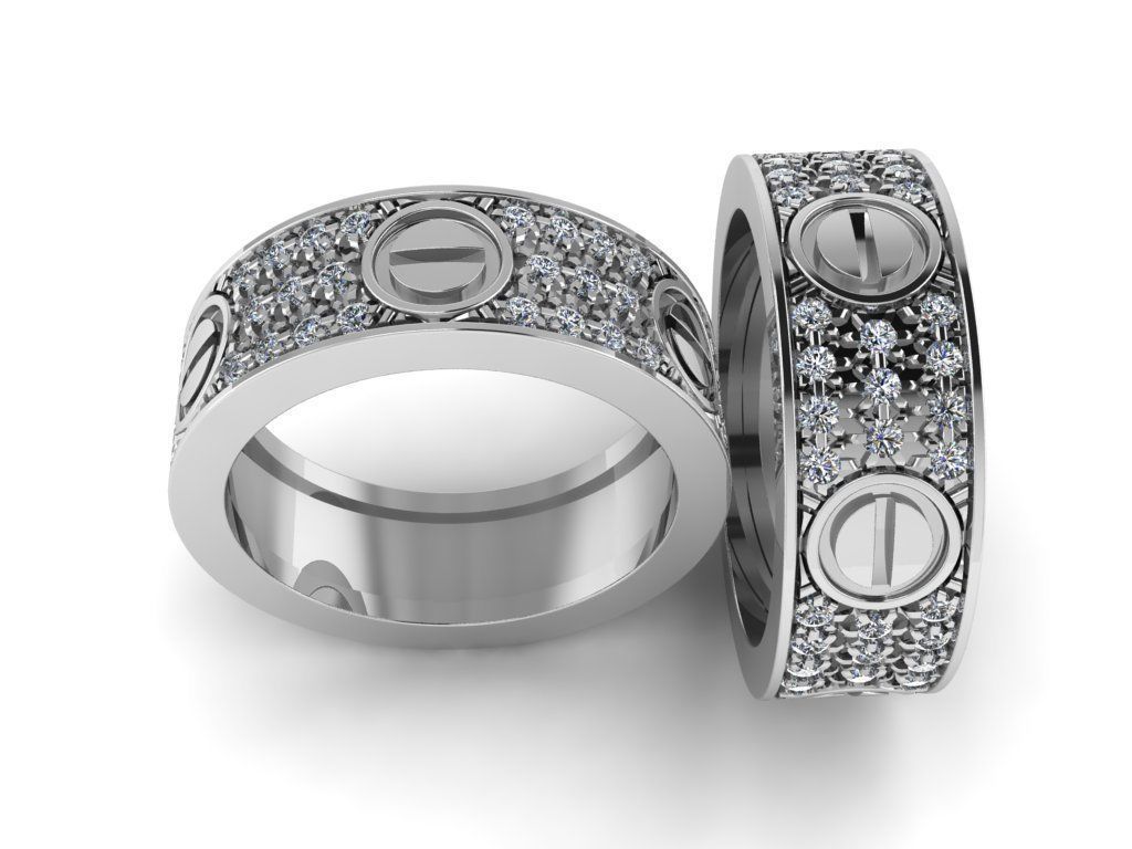 Rings 3D print model_1