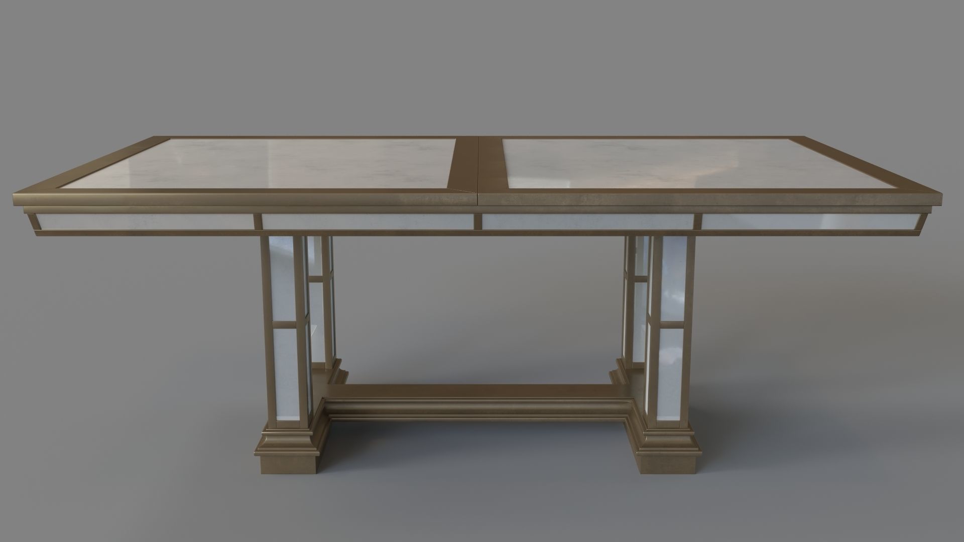Ava Extending Dining Table 3D model_1