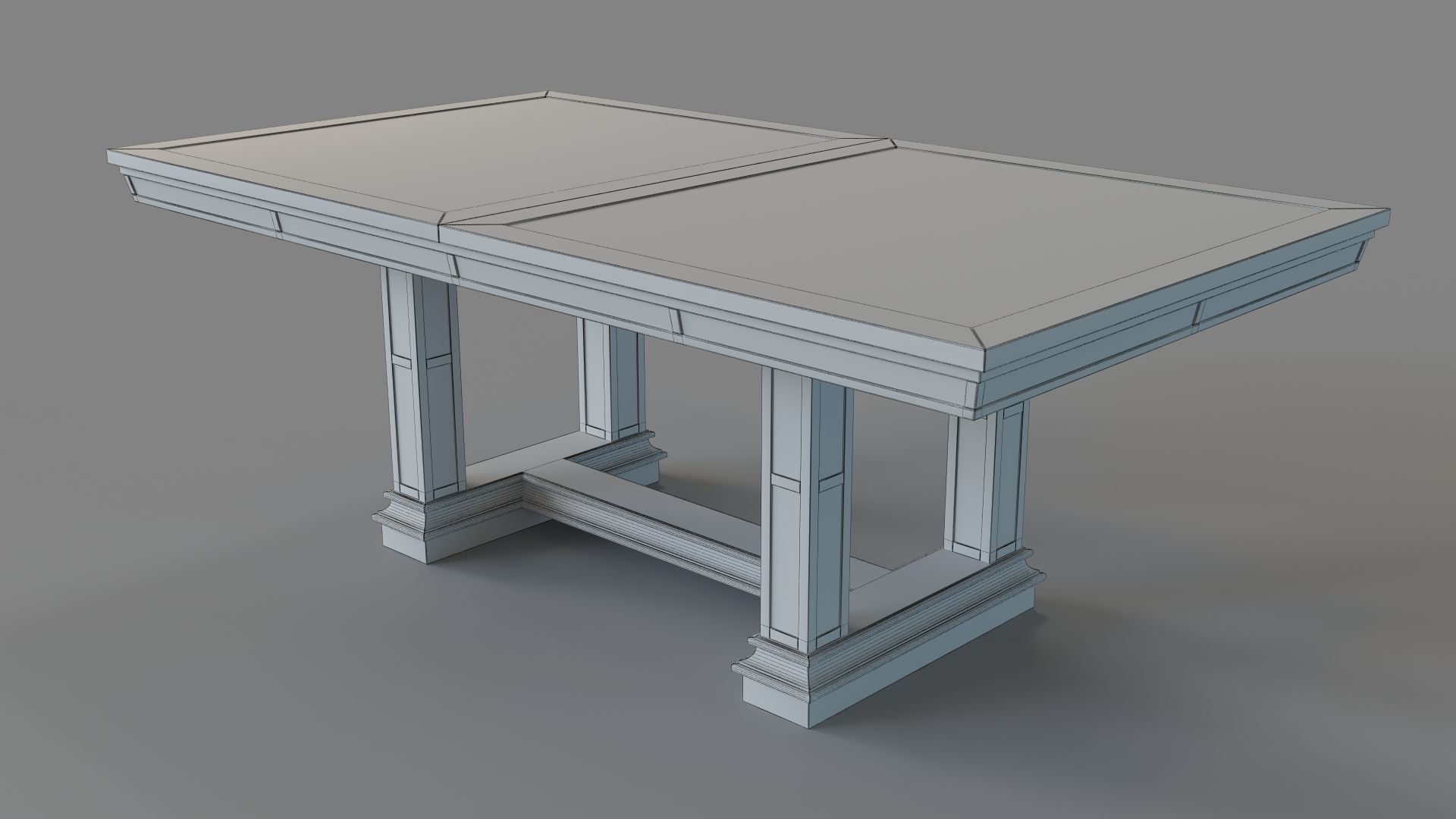 Ava Extending Dining Table 3D model_5
