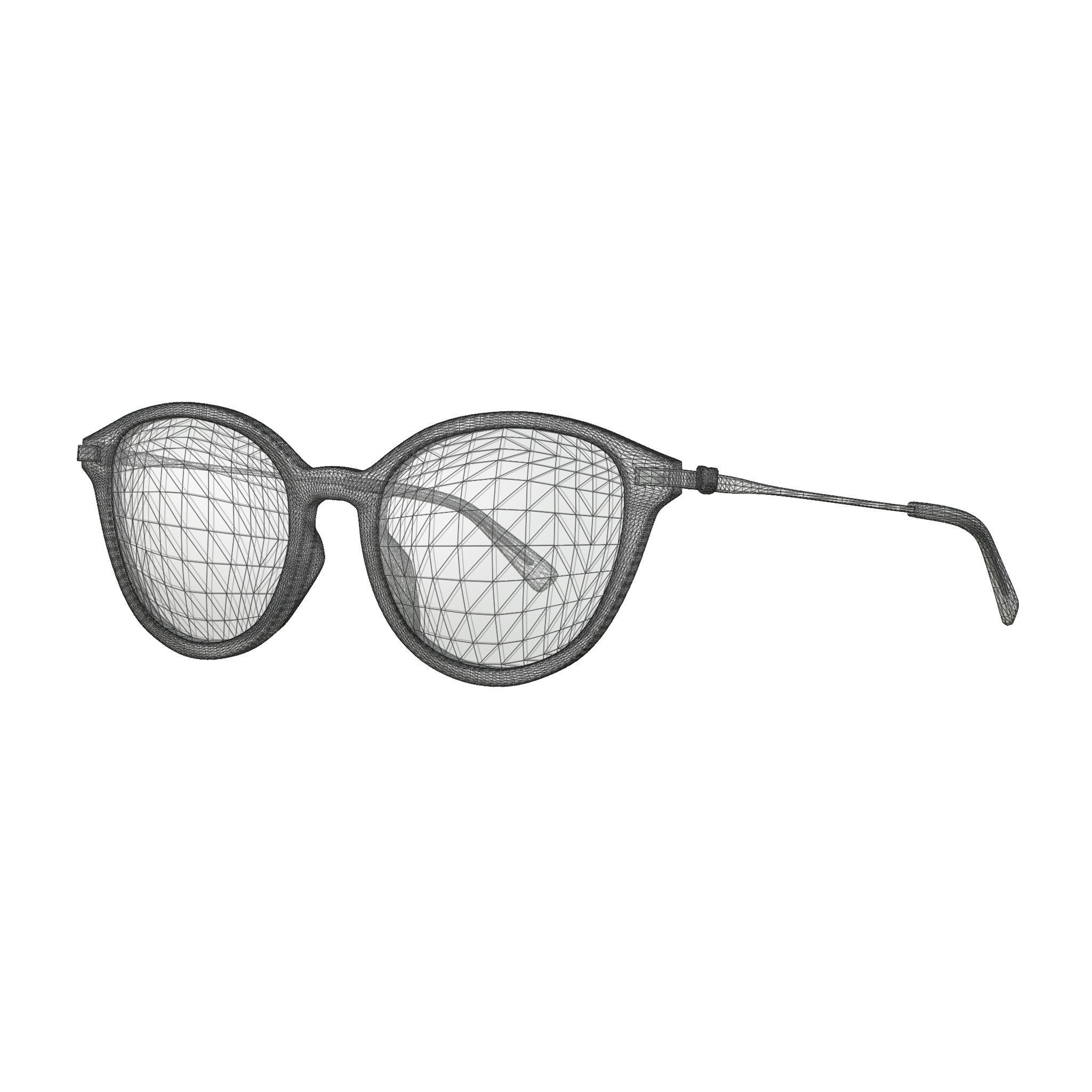 Moschino - MOS566 F 35J Glasses Low-poly 3D model_4