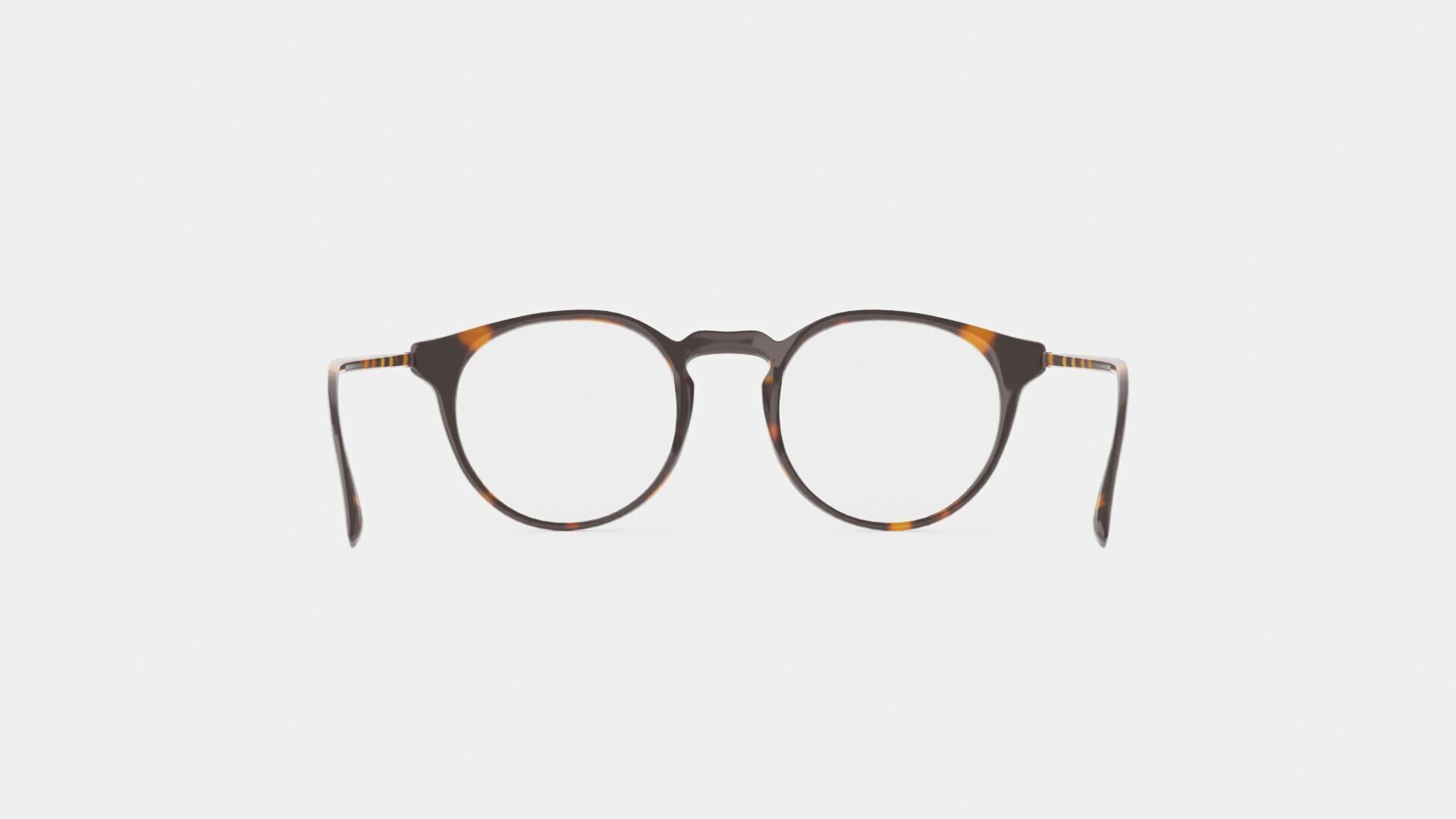 Modo - Lewis Tortoise Glasses Low-poly 3D model_4