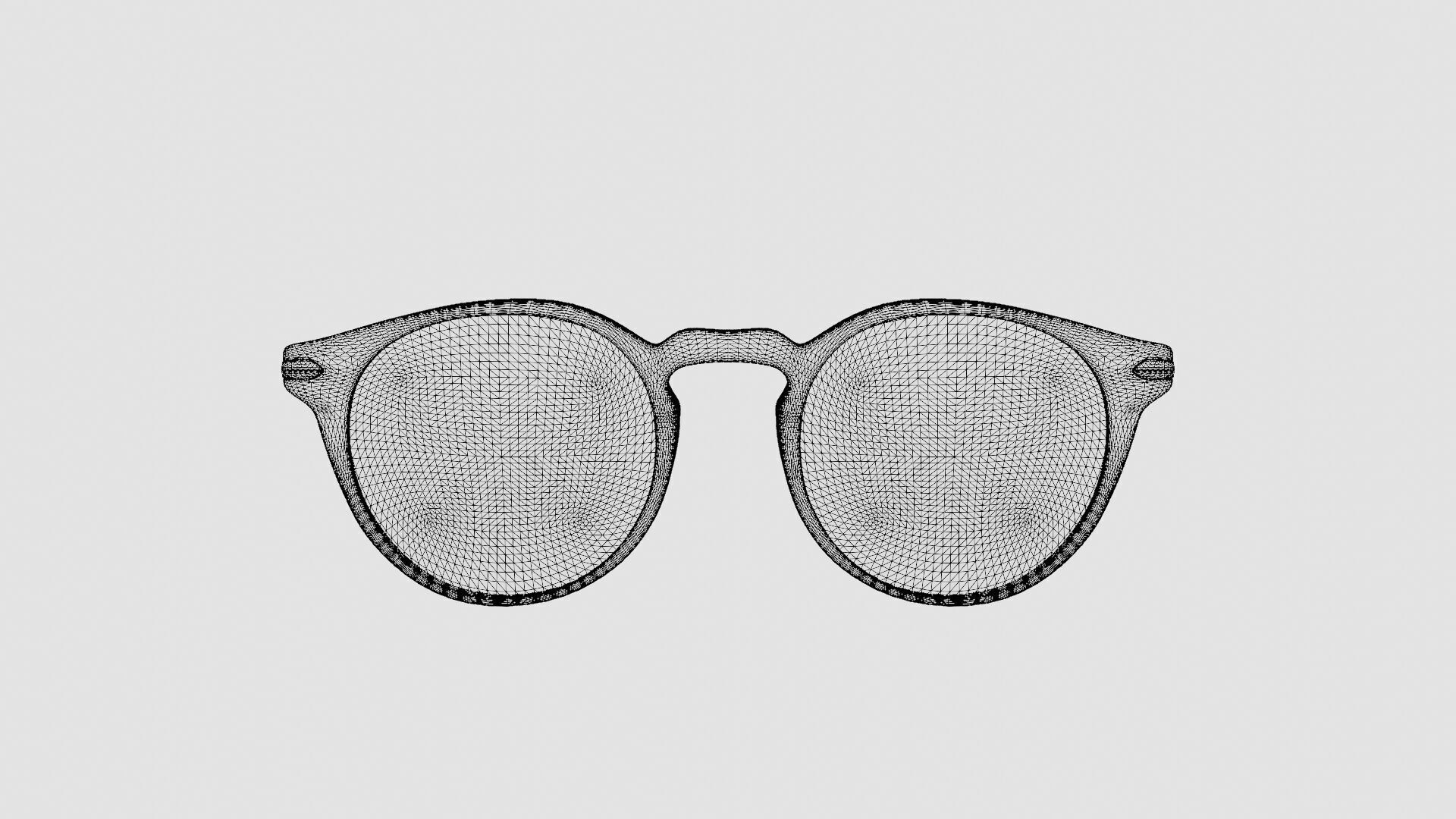 Modo - Lewis Tortoise Glasses Low-poly 3D model_6