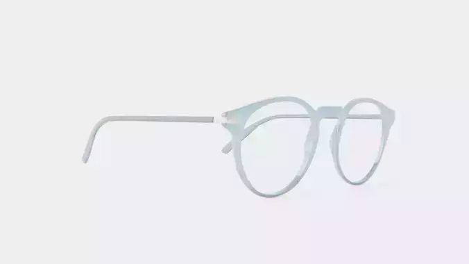 Modo - Lewis Grey Aqua Glasses Low-poly 3D model