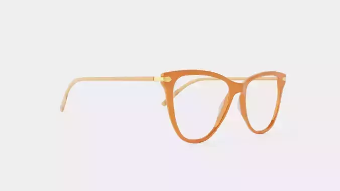 Modo - Driggs Brown Crystal Glasses Low-poly 3D model