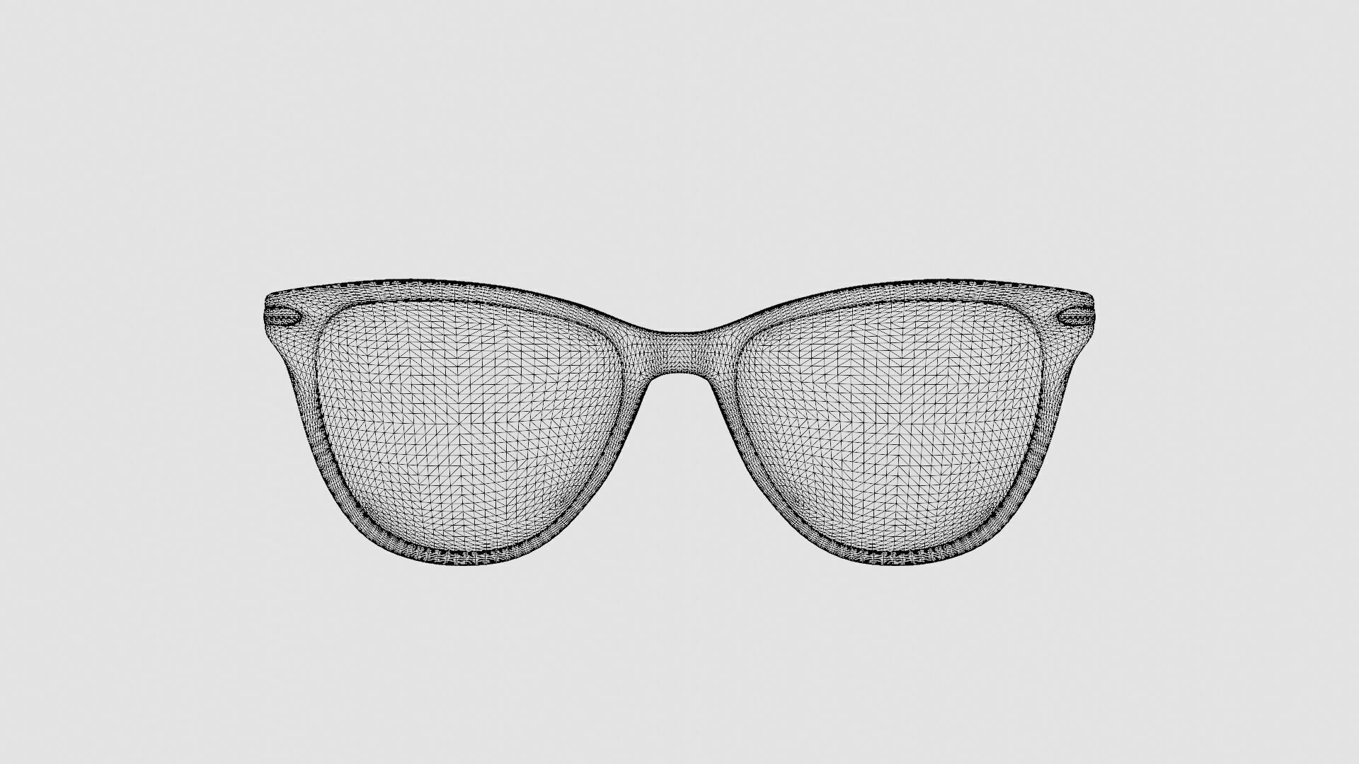 Modo - Driggs Brown Crystal Glasses Low-poly 3D model_6