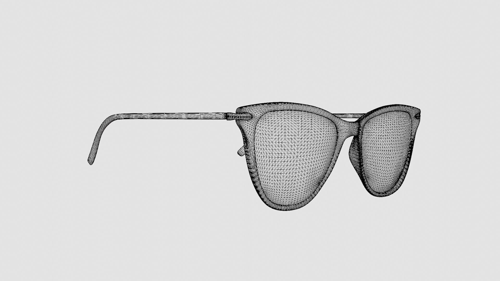 Modo - Driggs Brown Crystal Glasses Low-poly 3D model_7