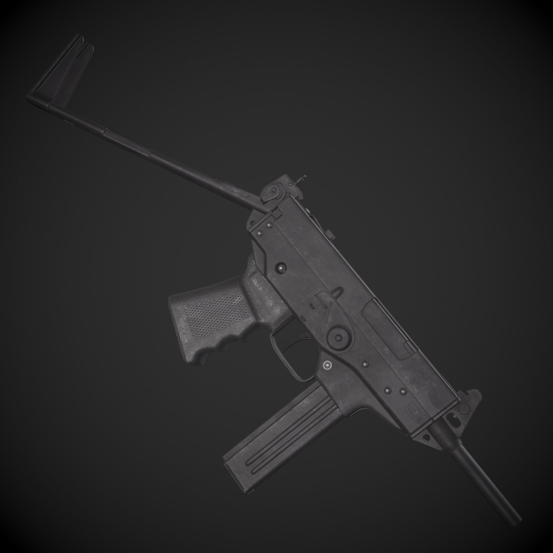 PP-91 Kedr Low-poly 3D model_10