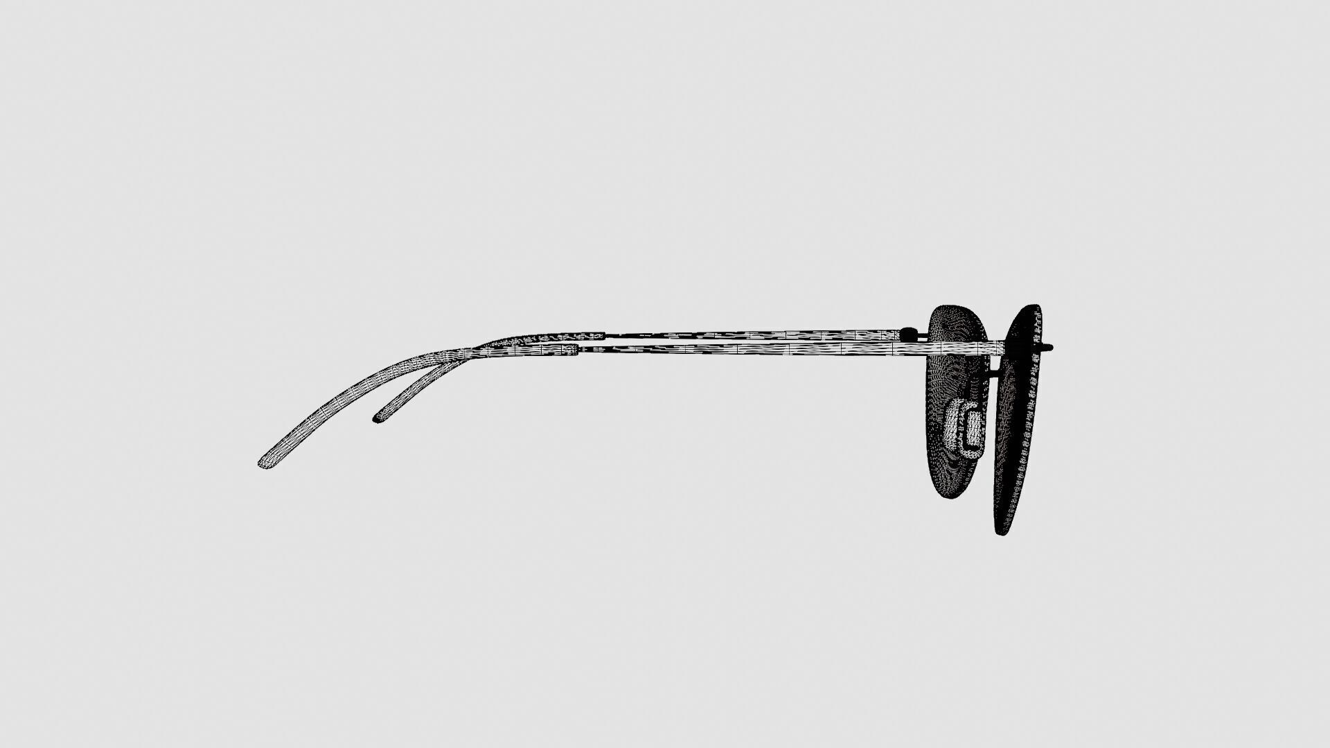 Modo - 4611 Matte Nude Glasses Low-poly 3D model_8