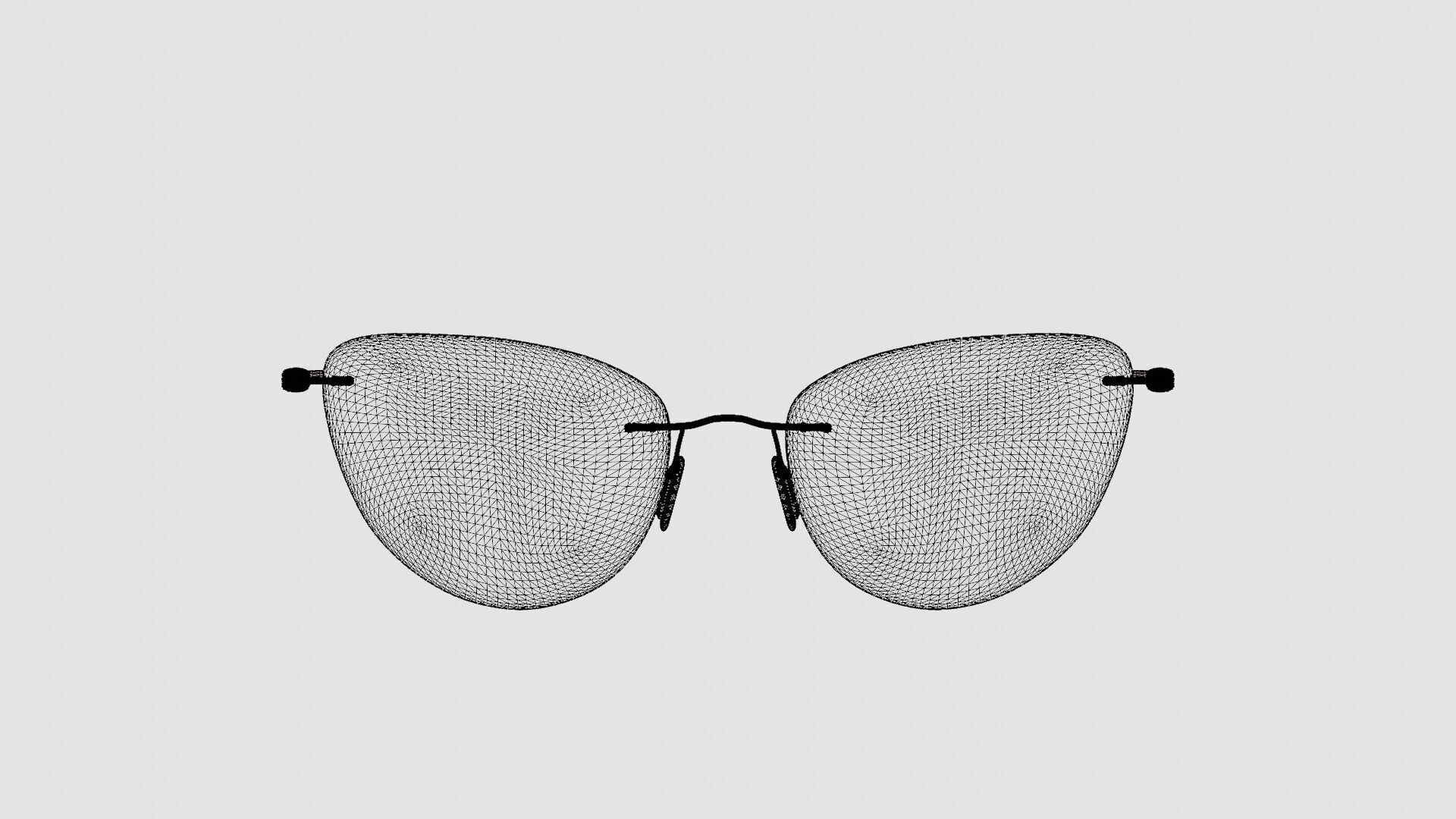 Modo - 4611 Matte Nude Glasses Low-poly 3D model_6