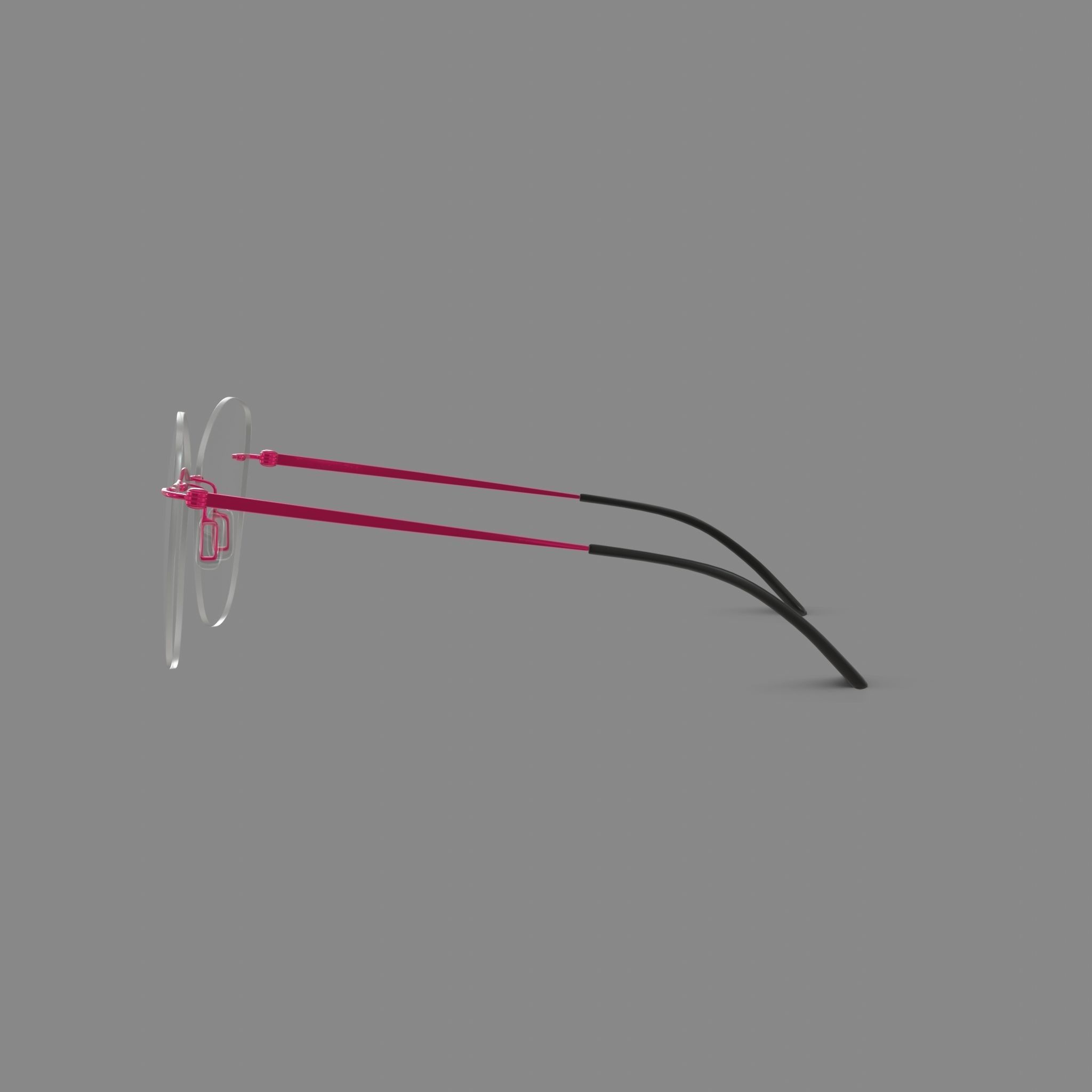 Modo - 4607 Shiny Rasperry Glasses Low-poly 3D model_3