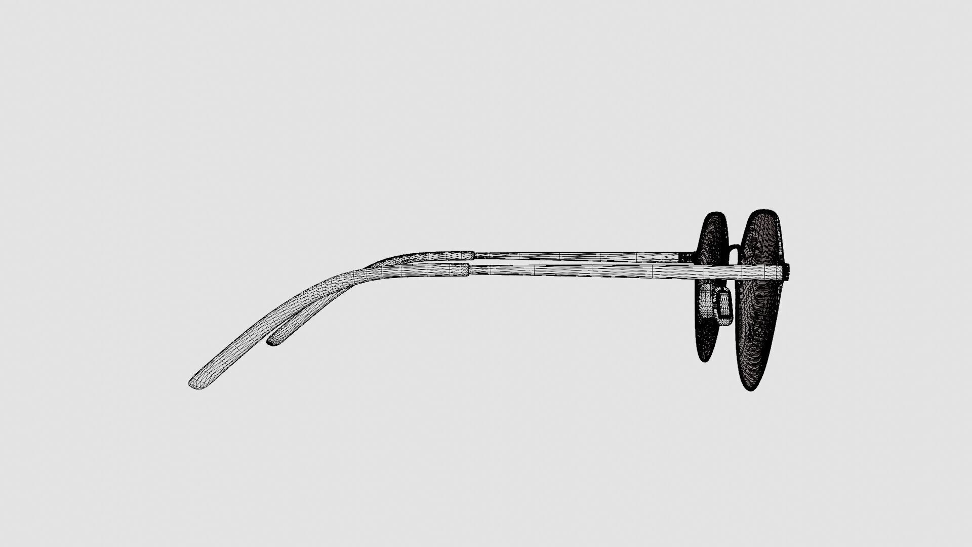 Modo - 4241 Navy Glasses Low-poly 3D model_8