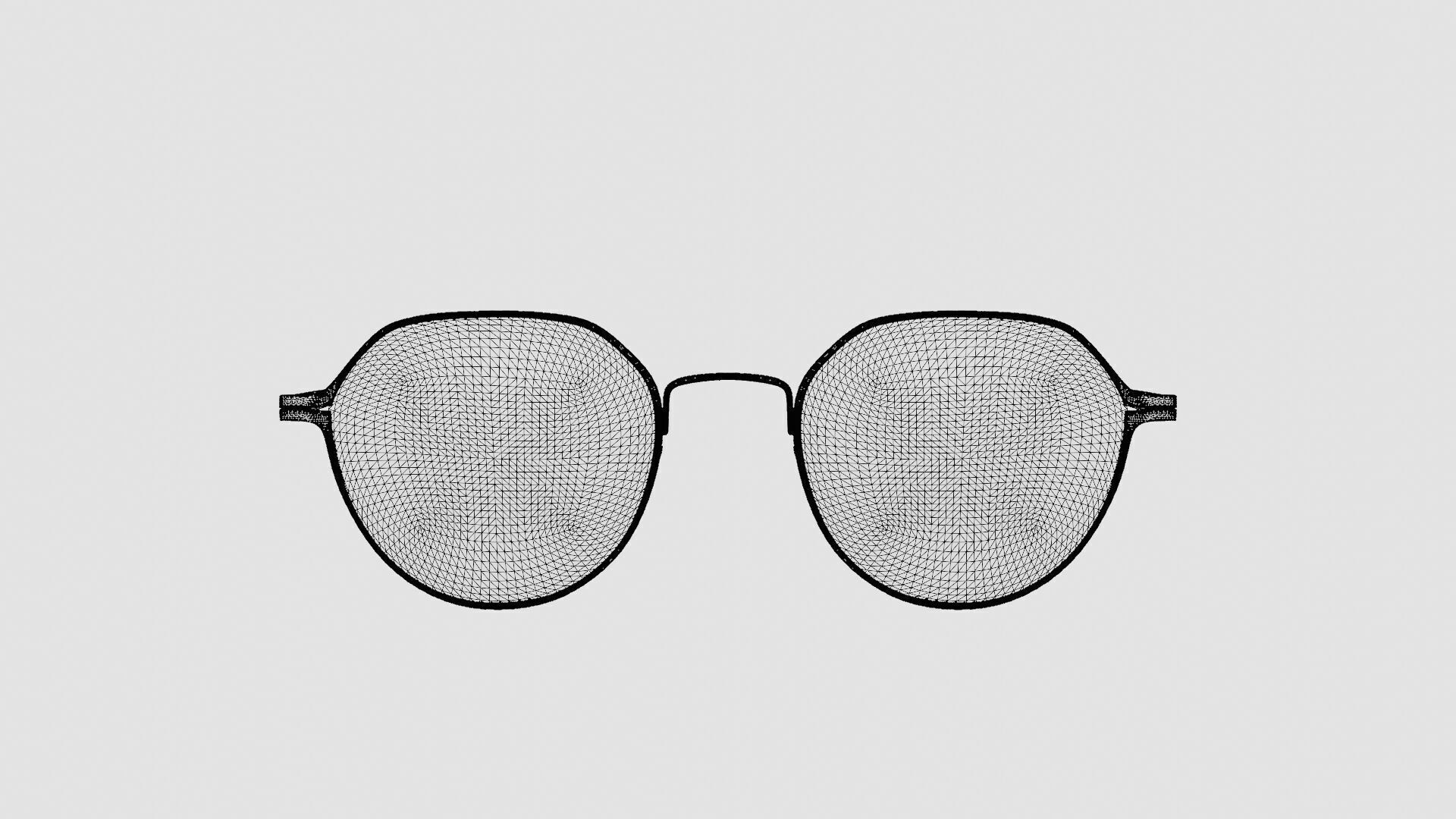 Modo - 4241 Navy Glasses Low-poly 3D model_6