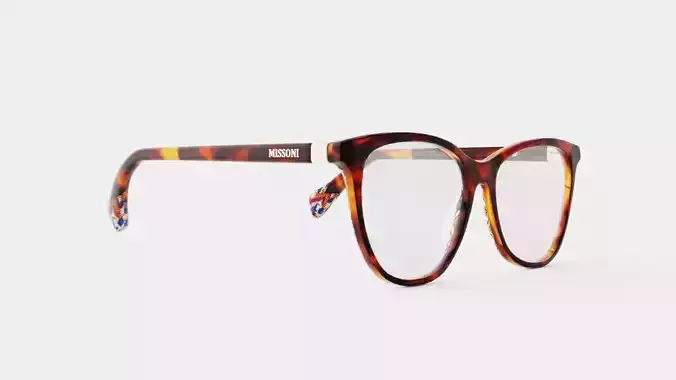 Missoni - MIS 0021 0UC Glasses Low-poly 3D model