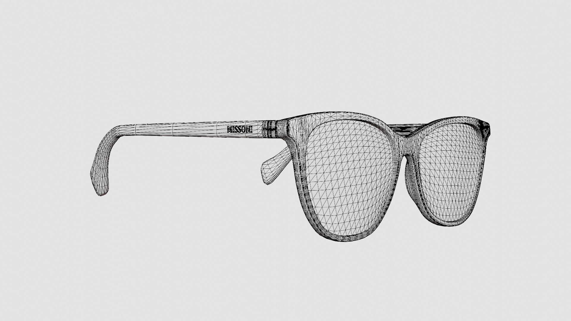 Missoni - MIS 0021 0UC Glasses Low-poly 3D model_7