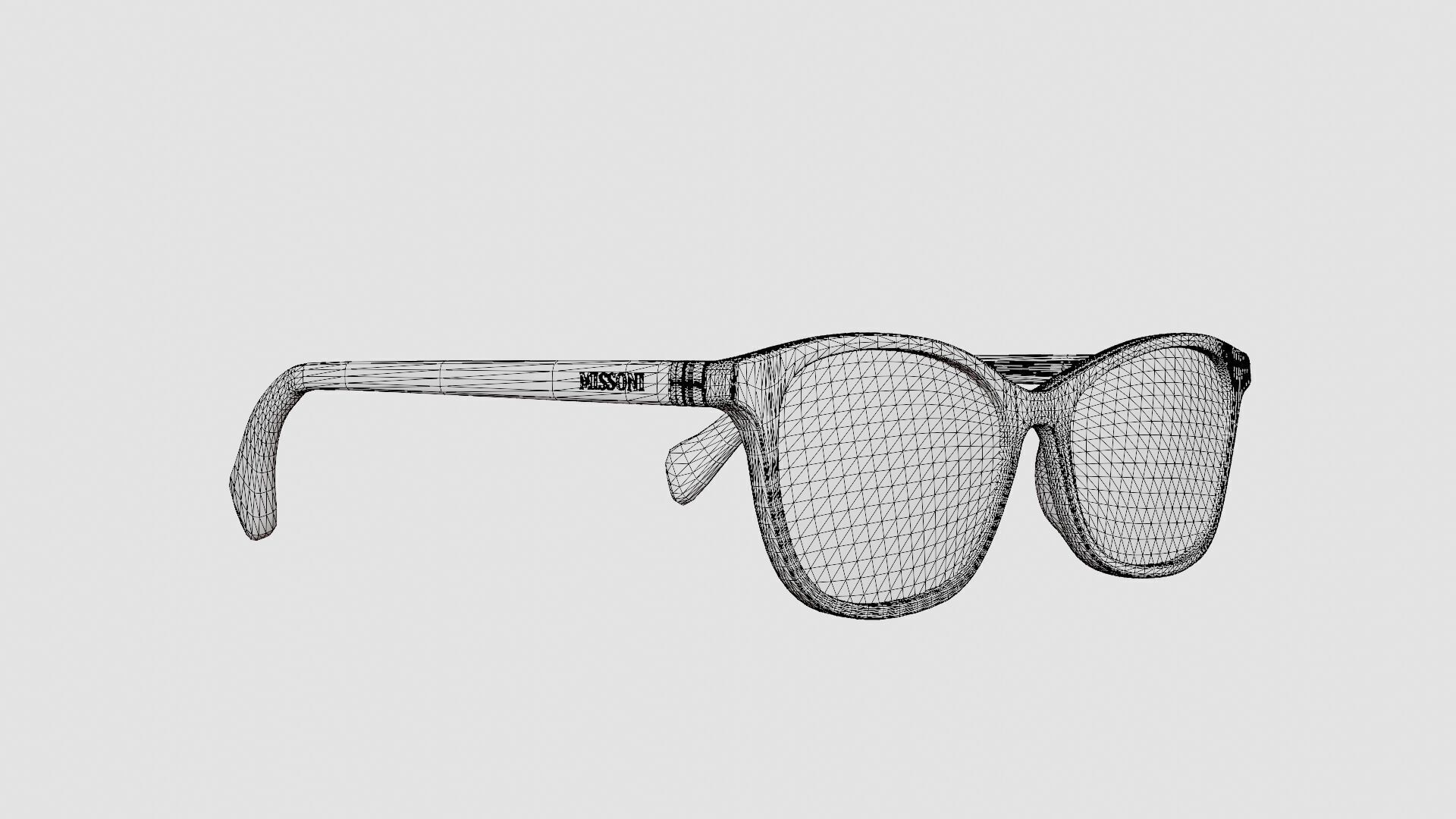 Missoni - MIS 0020 807 Glasses Low-poly 3D model_7