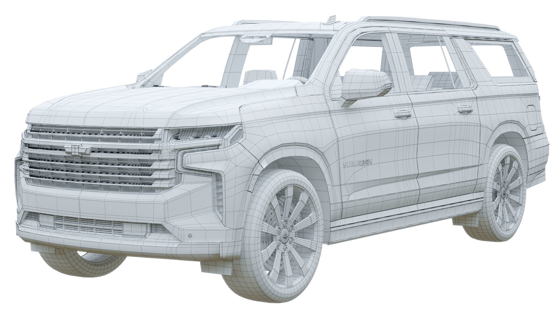 Chevrolet Suburban 2020 3D model_7