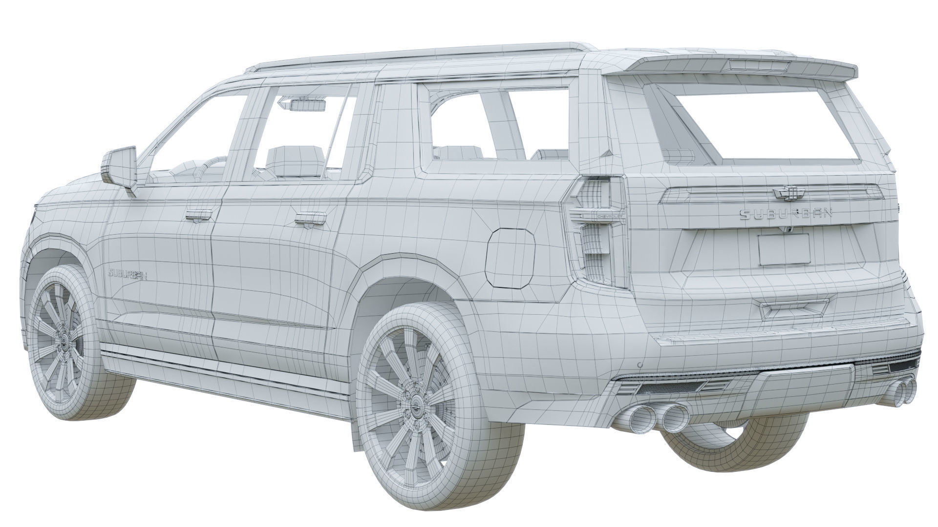 Chevrolet Suburban 2020 3D model_8