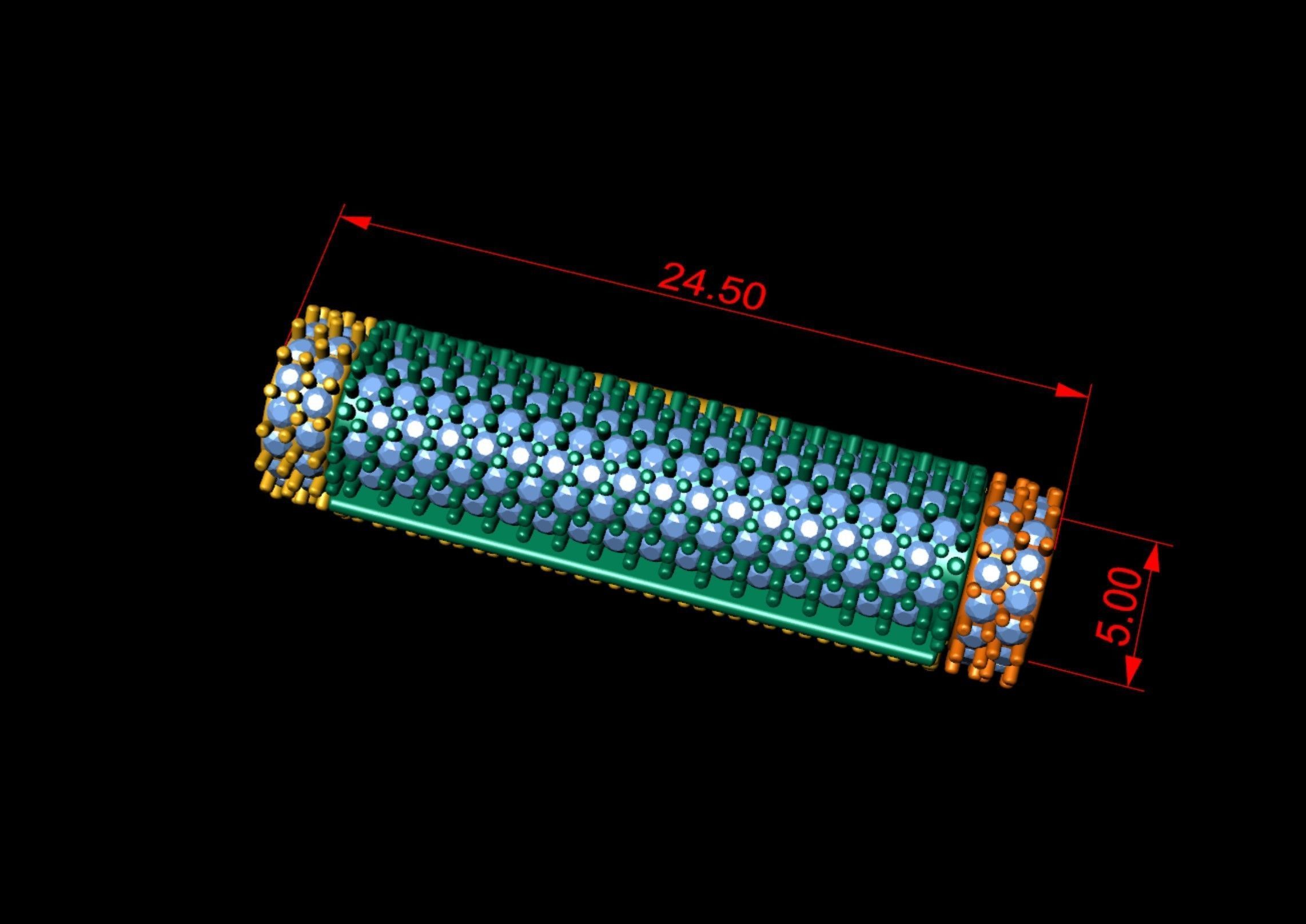 5 mm x 25mm  Round Flip Diamond Lock Box for Chain and Necklace 3D print model_4