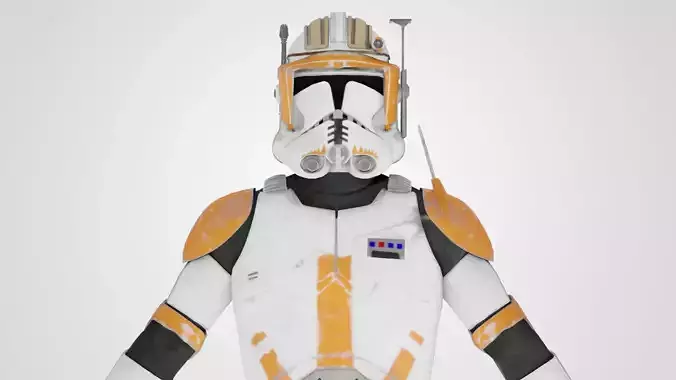 Armor suit Low-poly 3D model