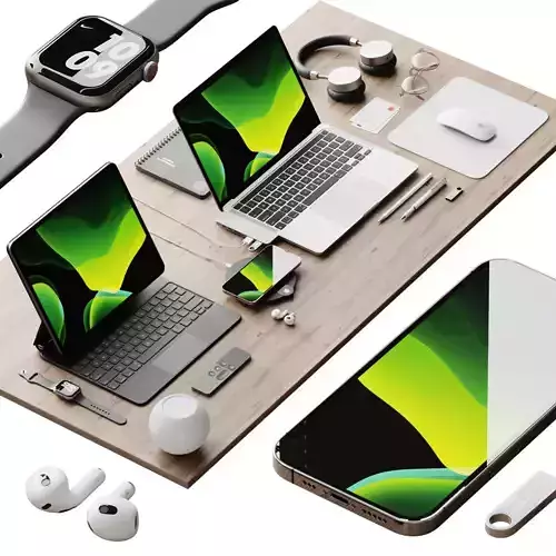 Apple Set 6 3D model