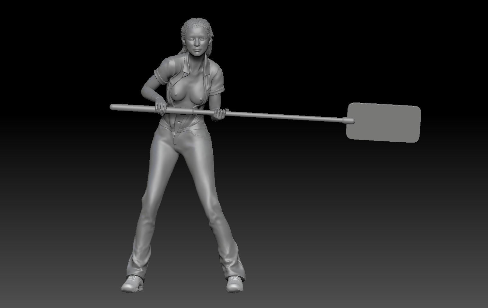 SEXY GIRL F1 PIT STOP 4 3D print model_1