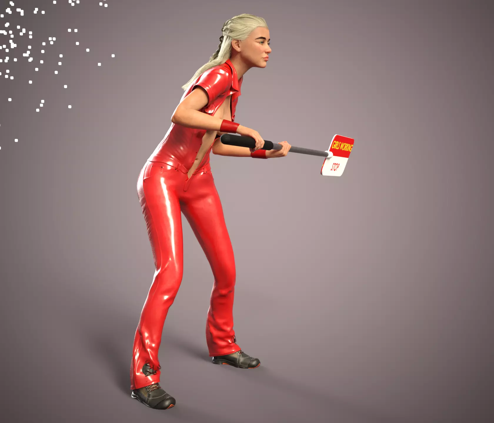 SEXY GIRL F1 PIT STOP 4 3D print model_0