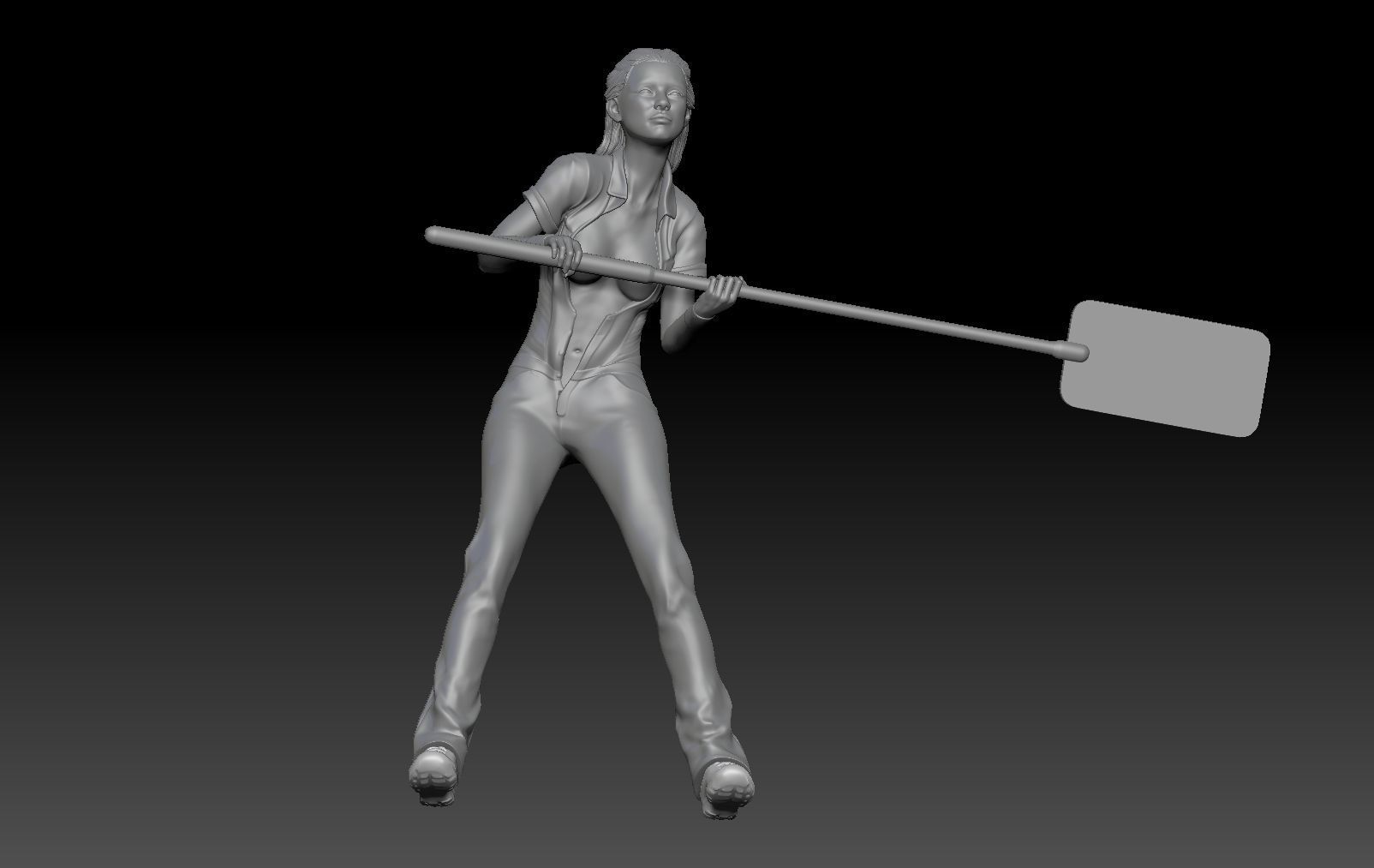 SEXY GIRL F1 PIT STOP 4 3D print model_5