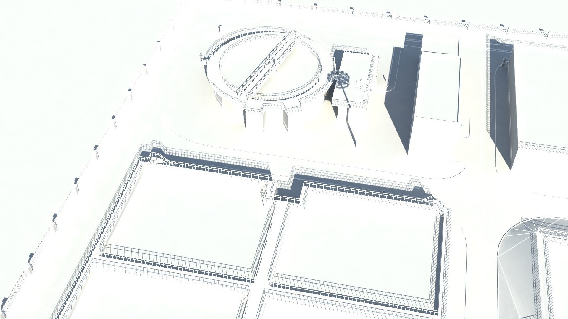 Sewage Water Treatment Station 3D model_13