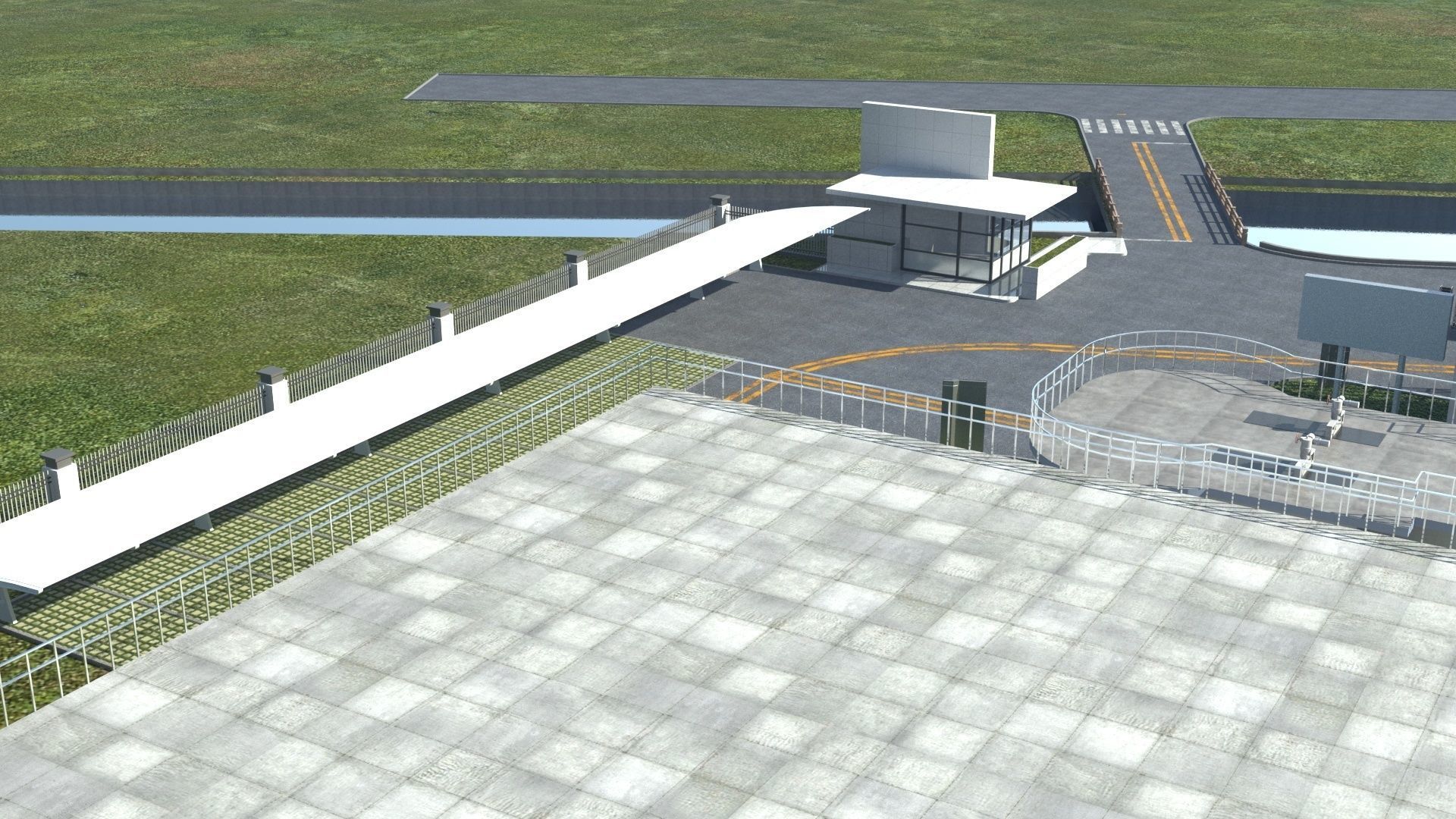 Sewage Water Treatment Station 3D model_10