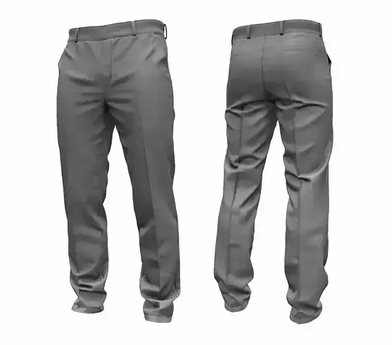 Male Classic Pants High Poly 