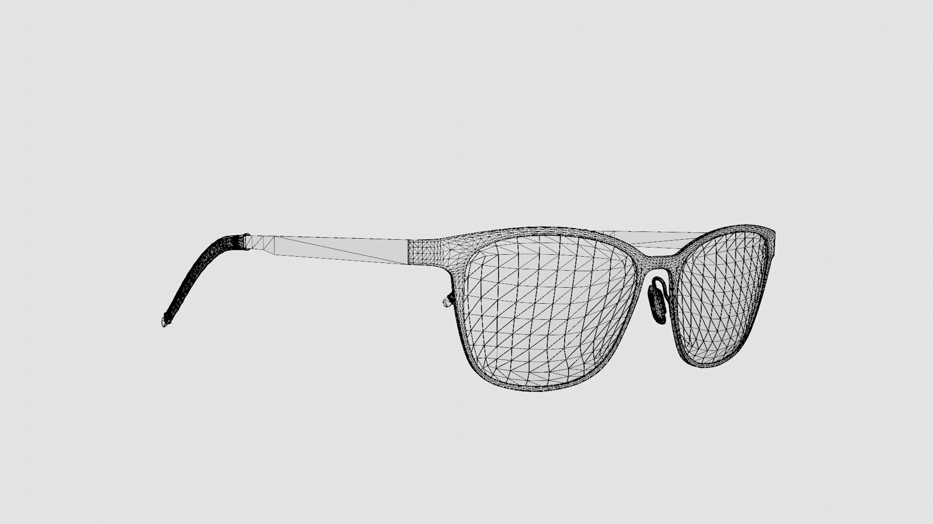 Orgreen - Mentawai 923 Glasses Low-poly 3D model_7