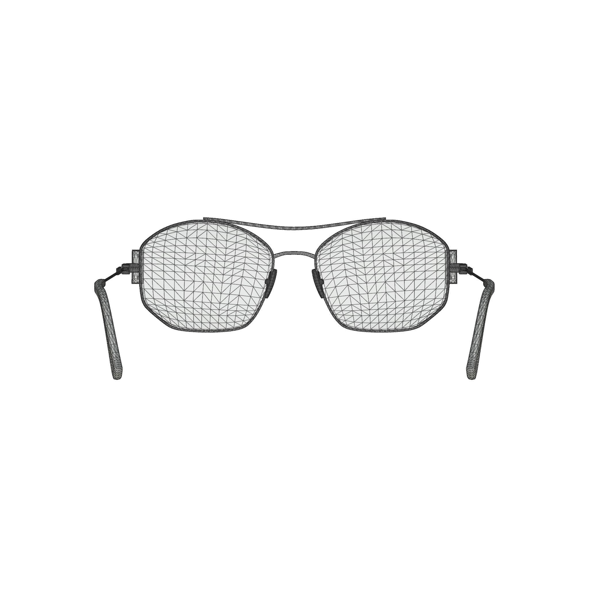 Moschino - MOS563 DDB Glasses Low-poly 3D model_5